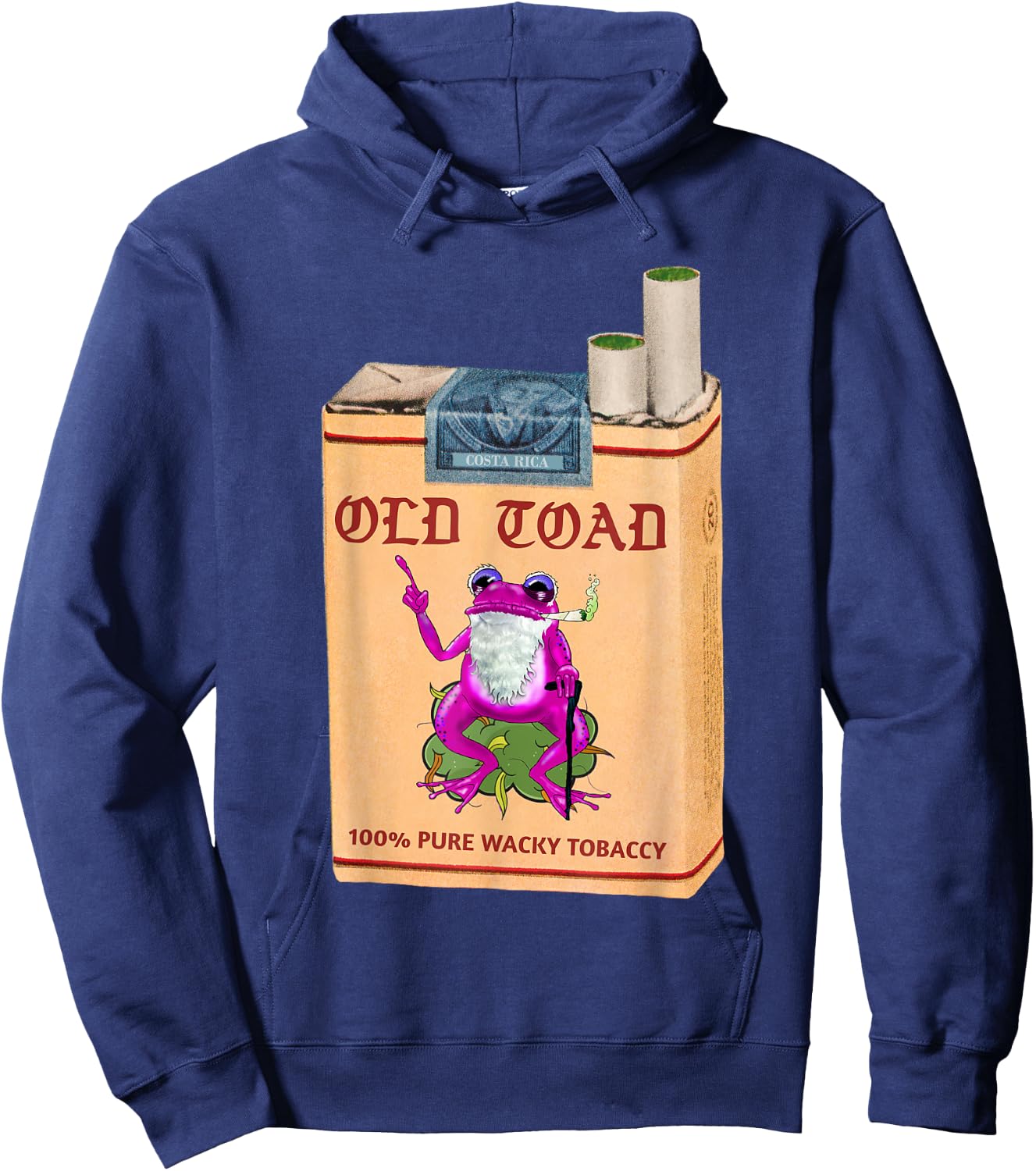 Poison Dart Frogs Retro Vintage Cannabis Cigarette Fifties Hoodie - Hoodie | Navy