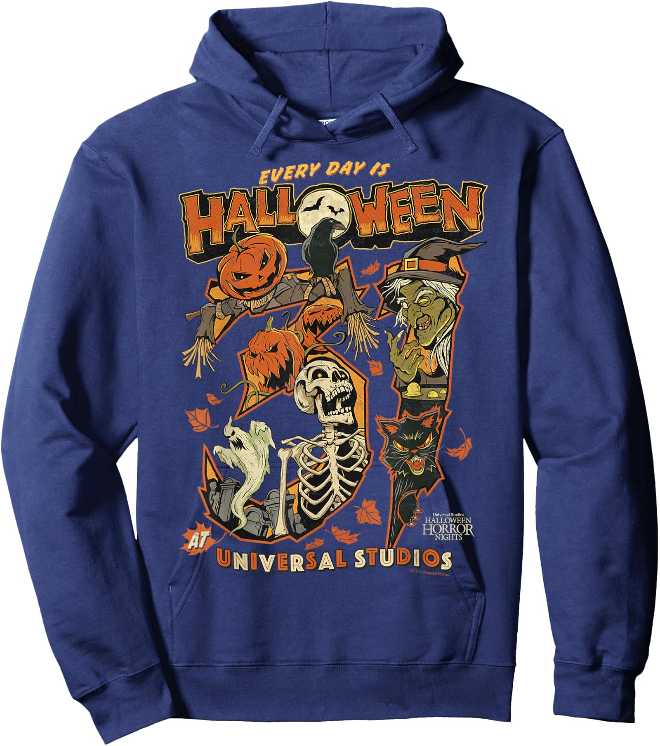 Halloween Horror Nights HHN Every Day is Halloween Hoodie - Hoodie | Navy