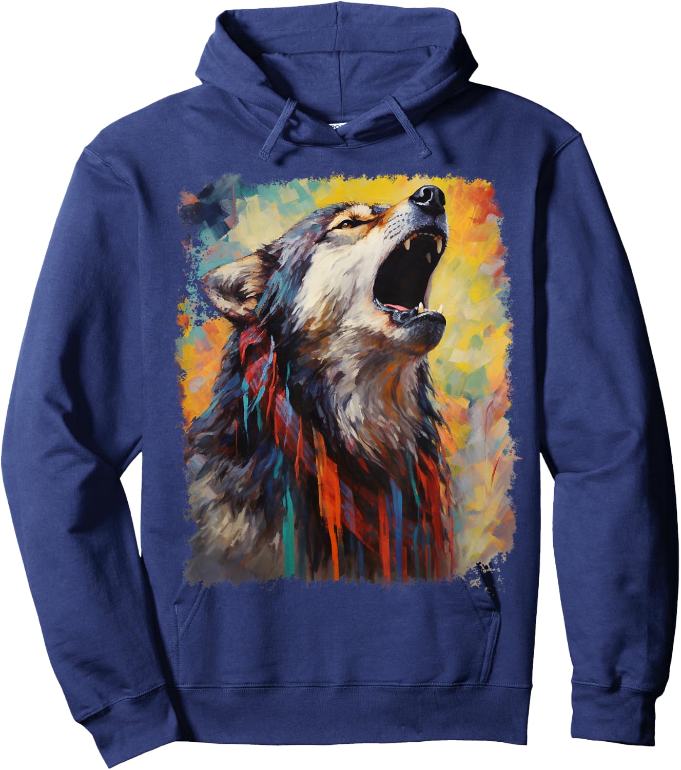 Wolf Man Hoodie - Hoodie | Navy