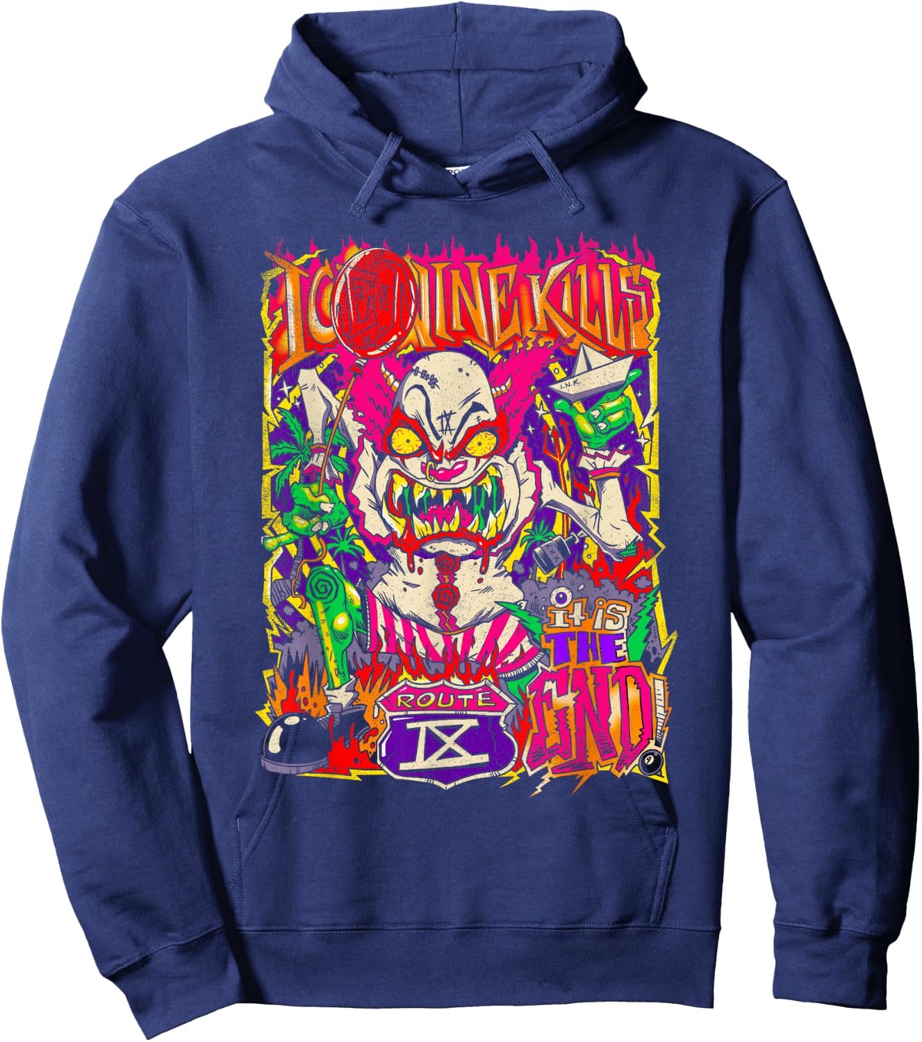Ice Nine Kills – Zombie Clown Hoodie - Hoodie | Navy