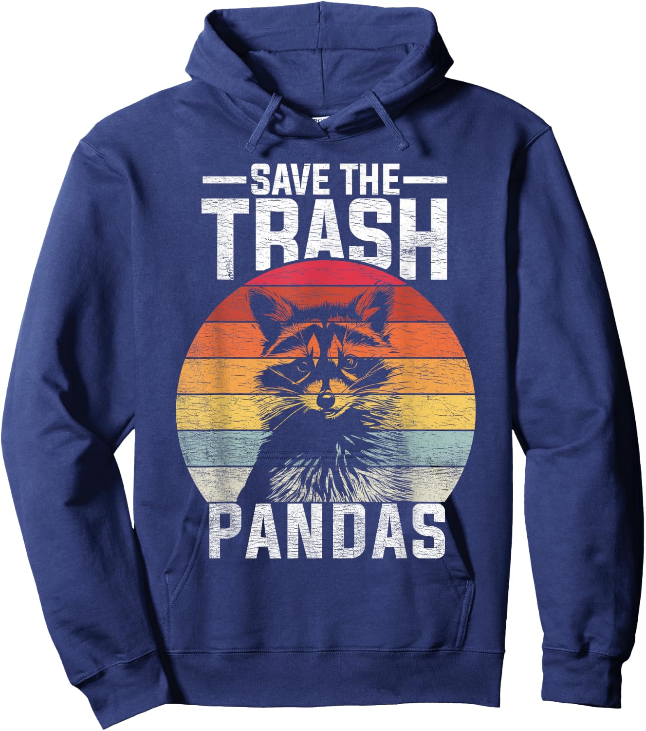 Funny Raccoon Hoodie - Hoodie | Navy