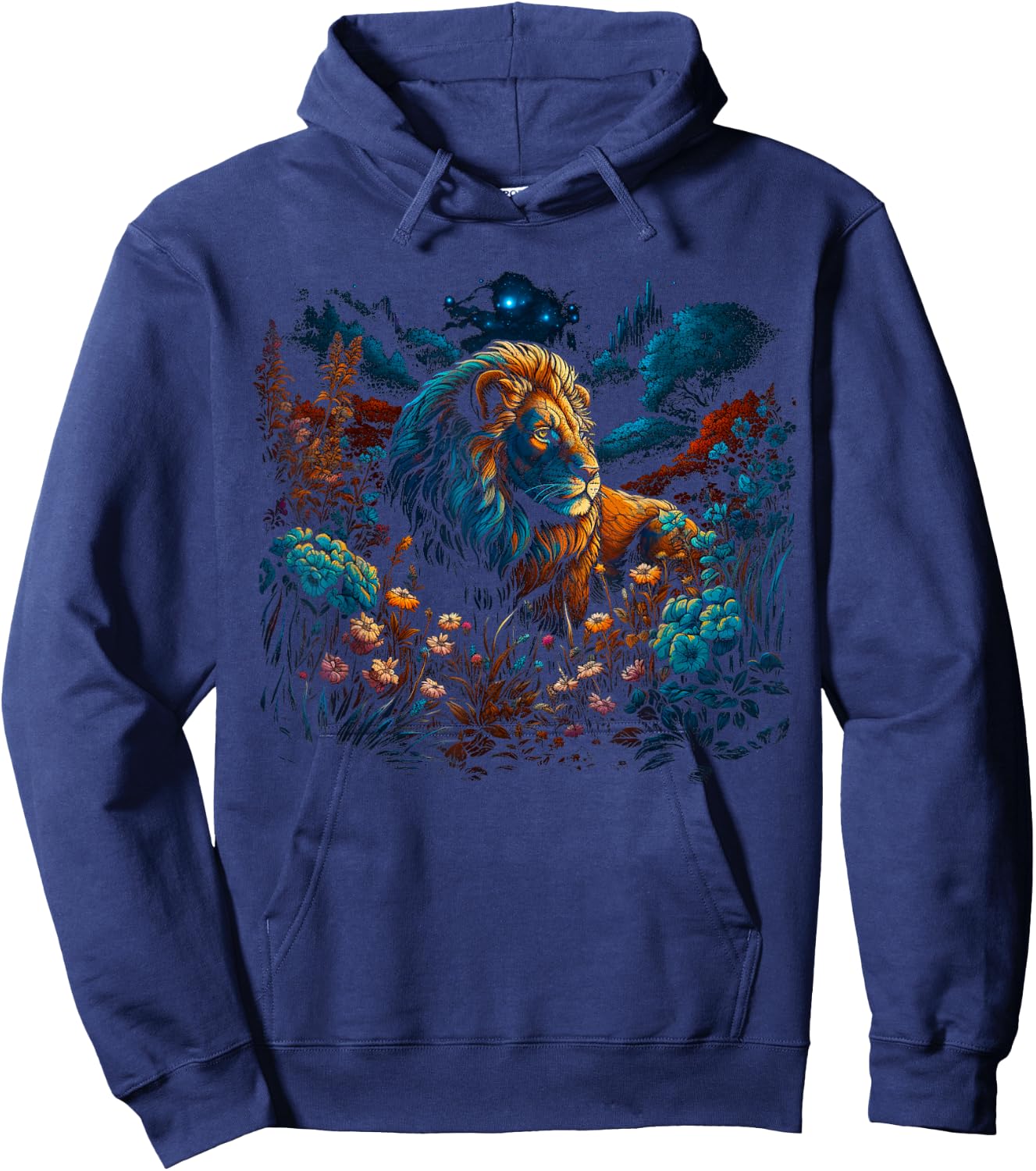 Mystical Lion Hoodie - Hoodie | Navy