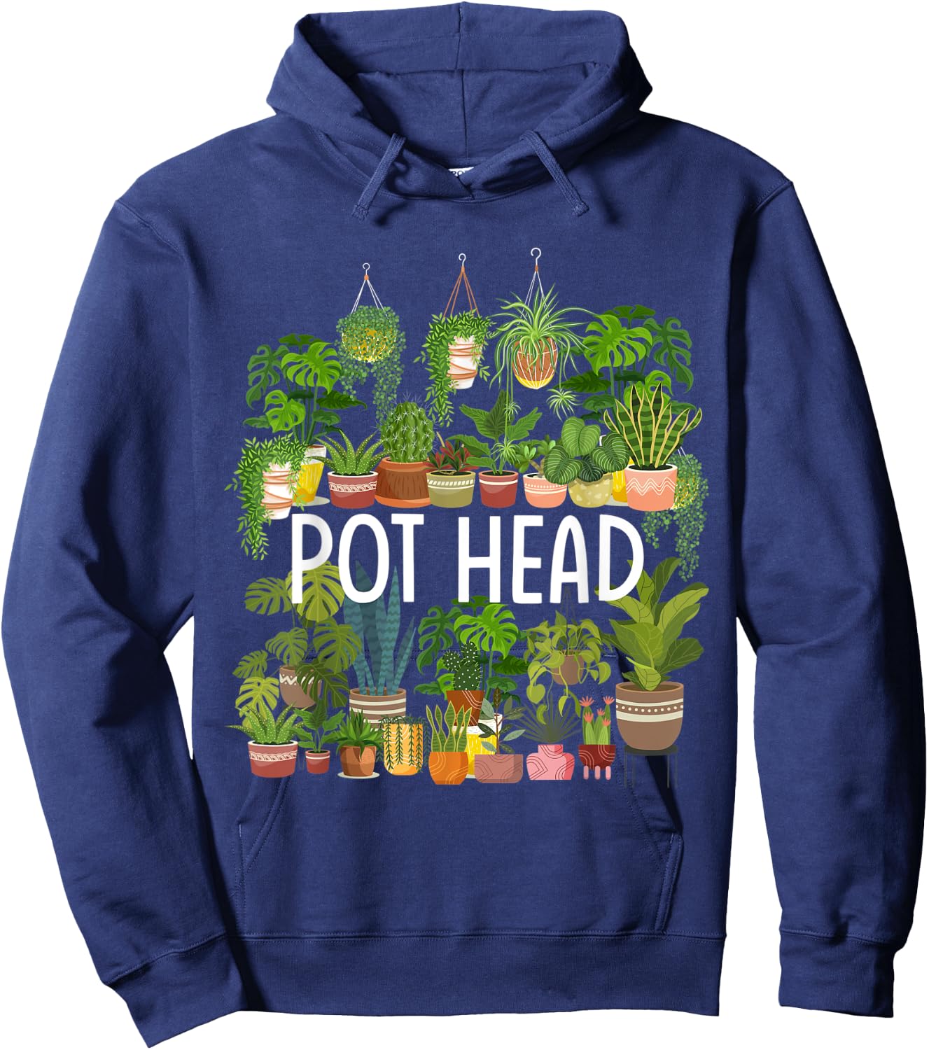 Pot Head - Plant Lover Gift Hoodie - Hoodie | Navy