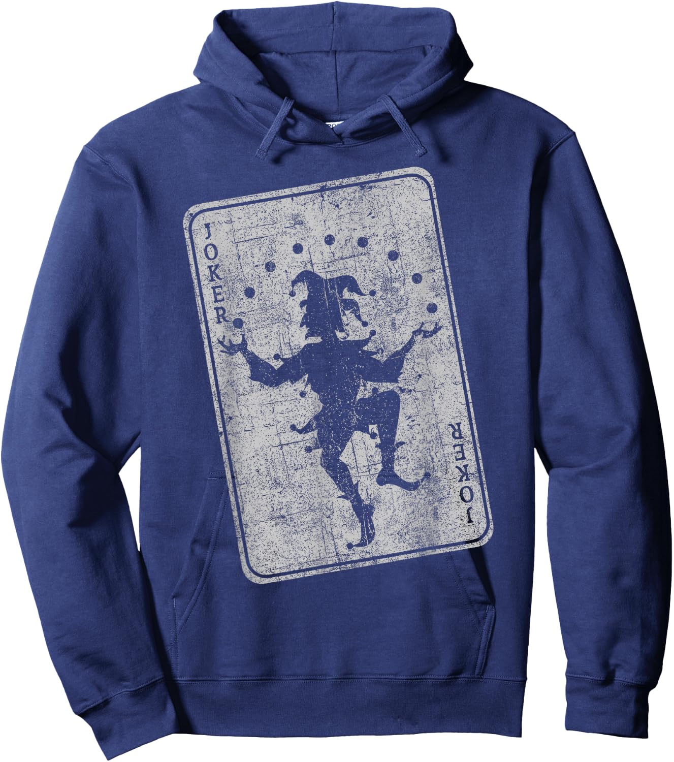 Joker playing card jester poker player halloween costume Hoodie - Hoodie | Navy