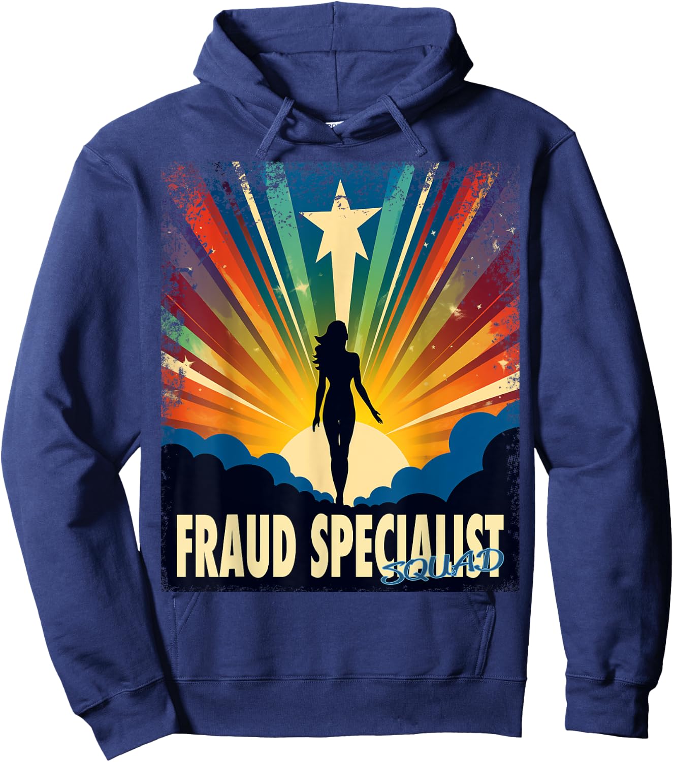 Fraud Specialist Funny Female Hero Job Women Hoodie - Hoodie | Navy