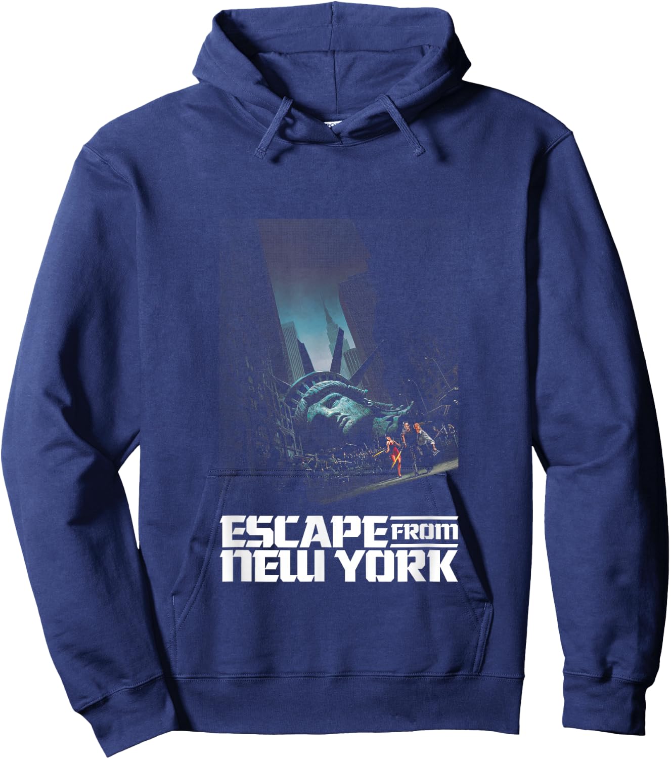 Escape From New York Fallen Statue Of Liberty Hoodie - Hoodie | Navy