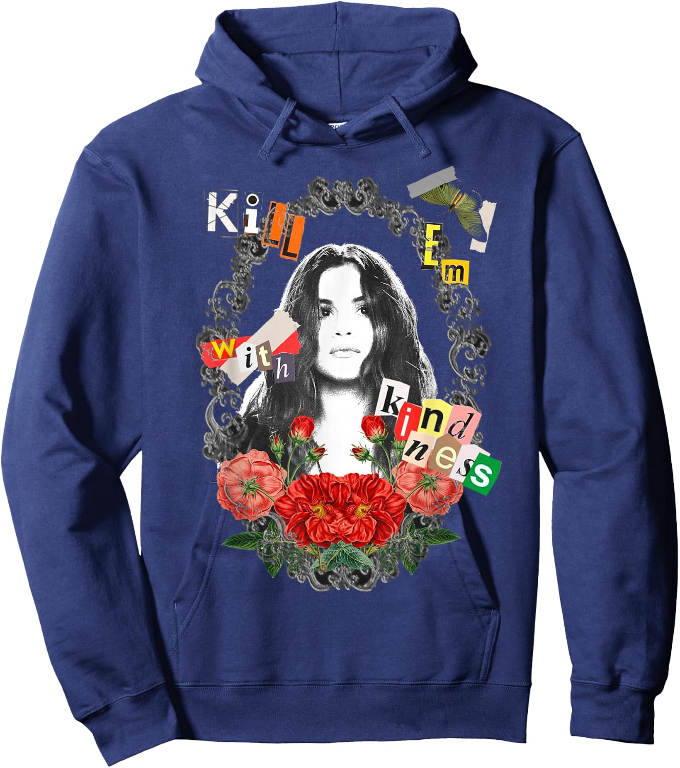 Official Selena Gomez Kill Them with Kindness Black Hoodie - Hoodie | Navy