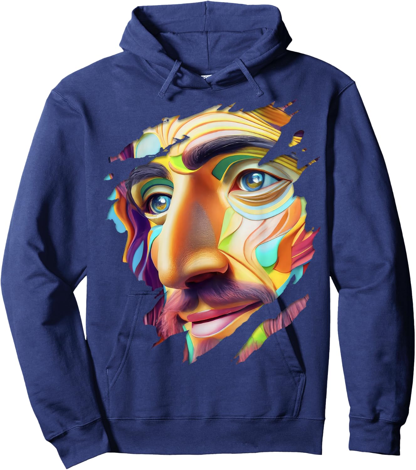 God Jesus Holy Spirit Yahweh Holy Bible Colorful Christian Hoodie - Hoodie | Navy
