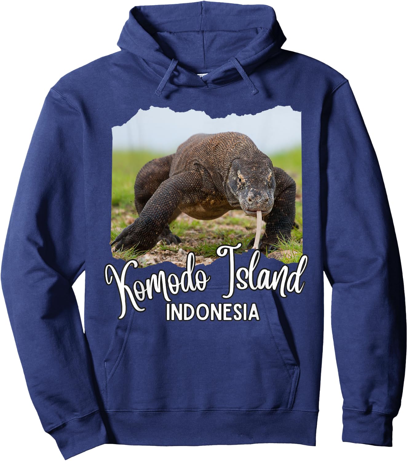 Komodo Island Indonesia / Komodo Island Komodo Dragon Hoodie - Hoodie | Navy
