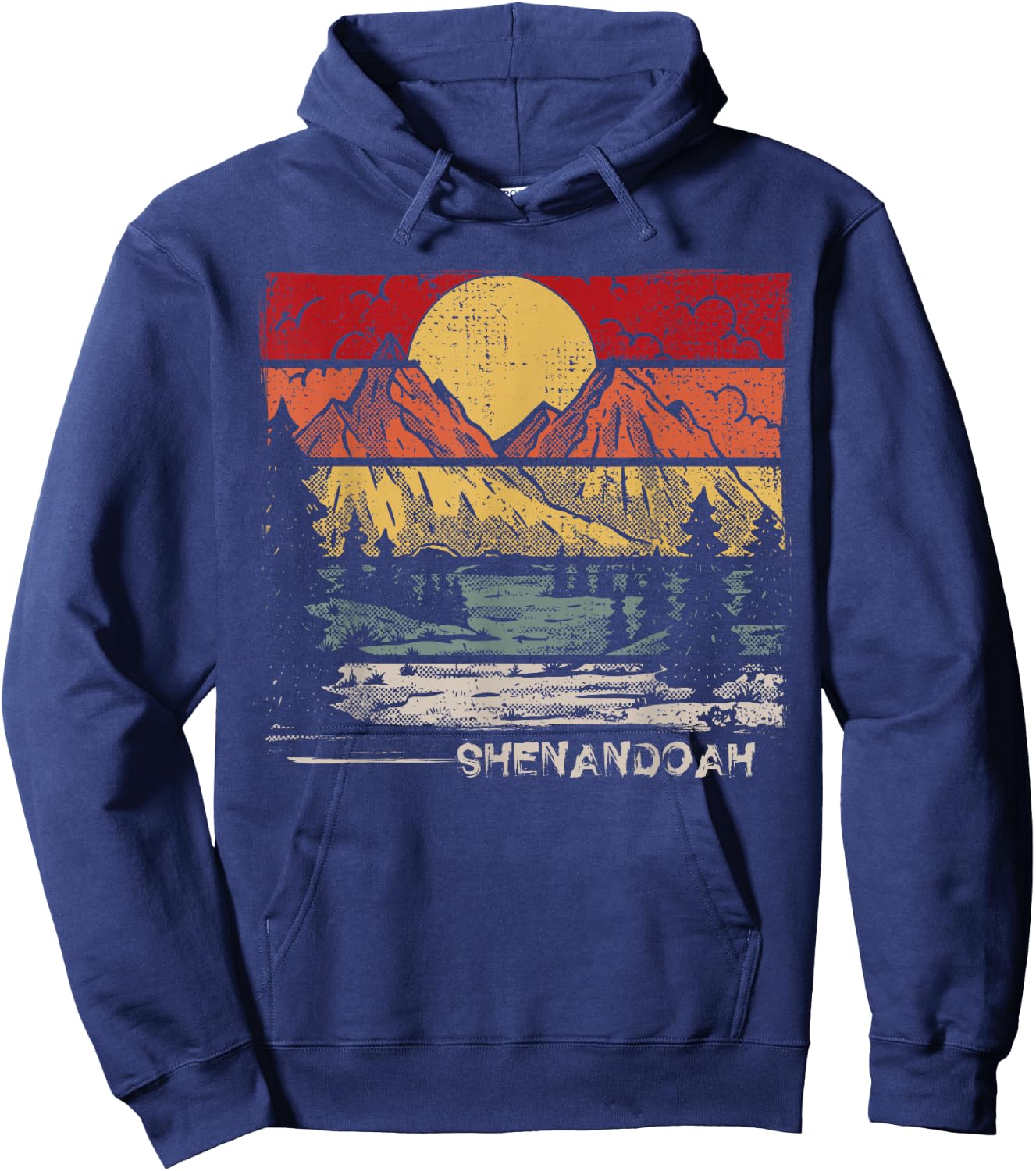 Retro Shenandoah National Park US Vintage Shenandoah Hoodie - Hoodie | Navy