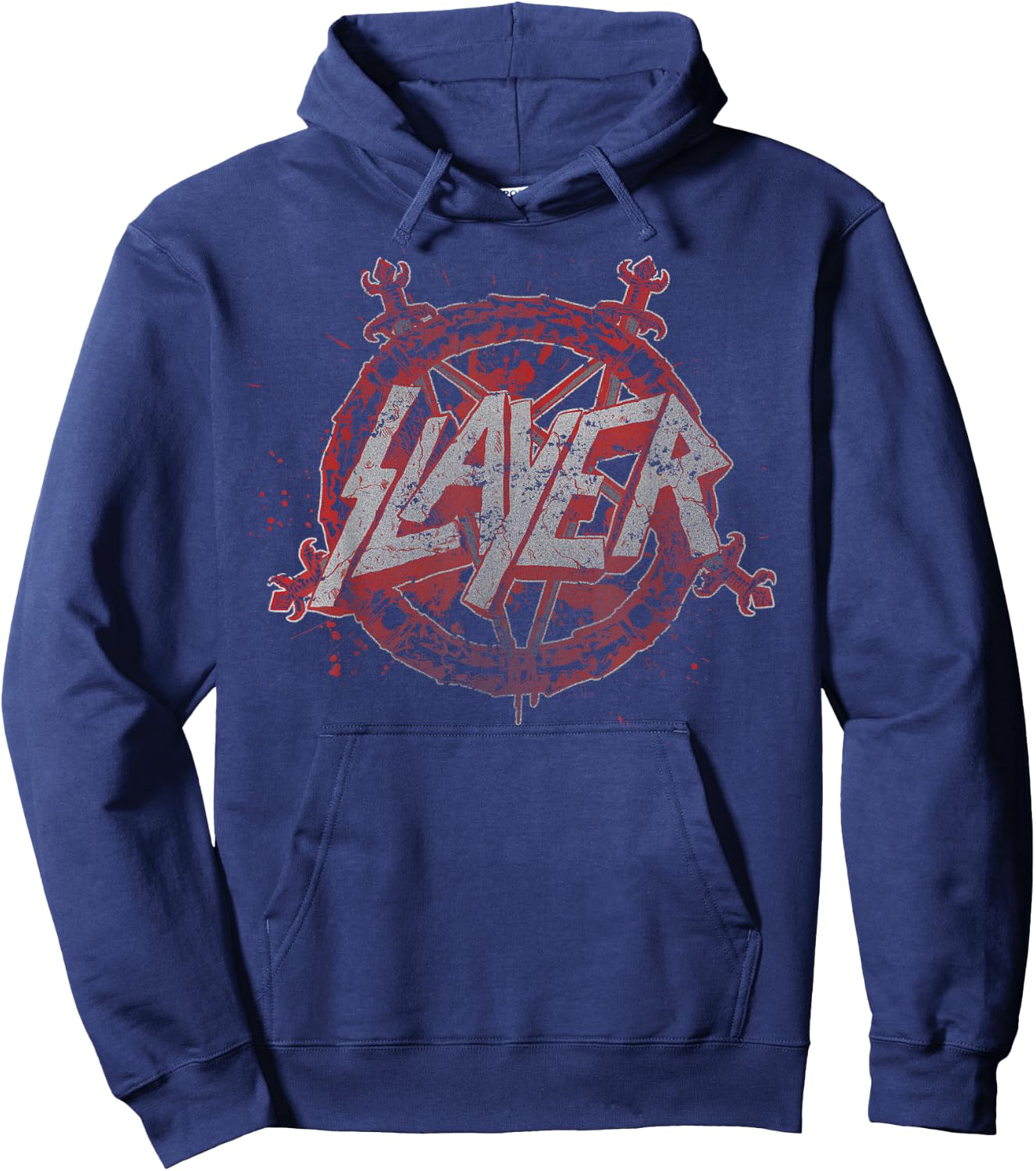 Slayer – Pentagram Redu Hoodie - Hoodie | Navy