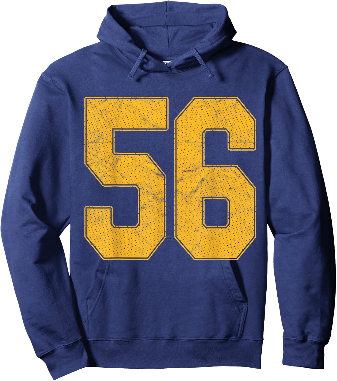 Number 56 Numbered Uniform Sports Team Jersey 56th Birthday Hoodie - Hoodie | Navy