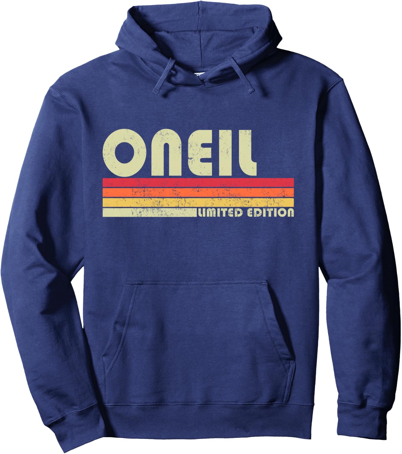 ONEIL Surname Funny Retro Vintage 80s 90s Gifts Men Women Hoodie - Hoodie | Navy