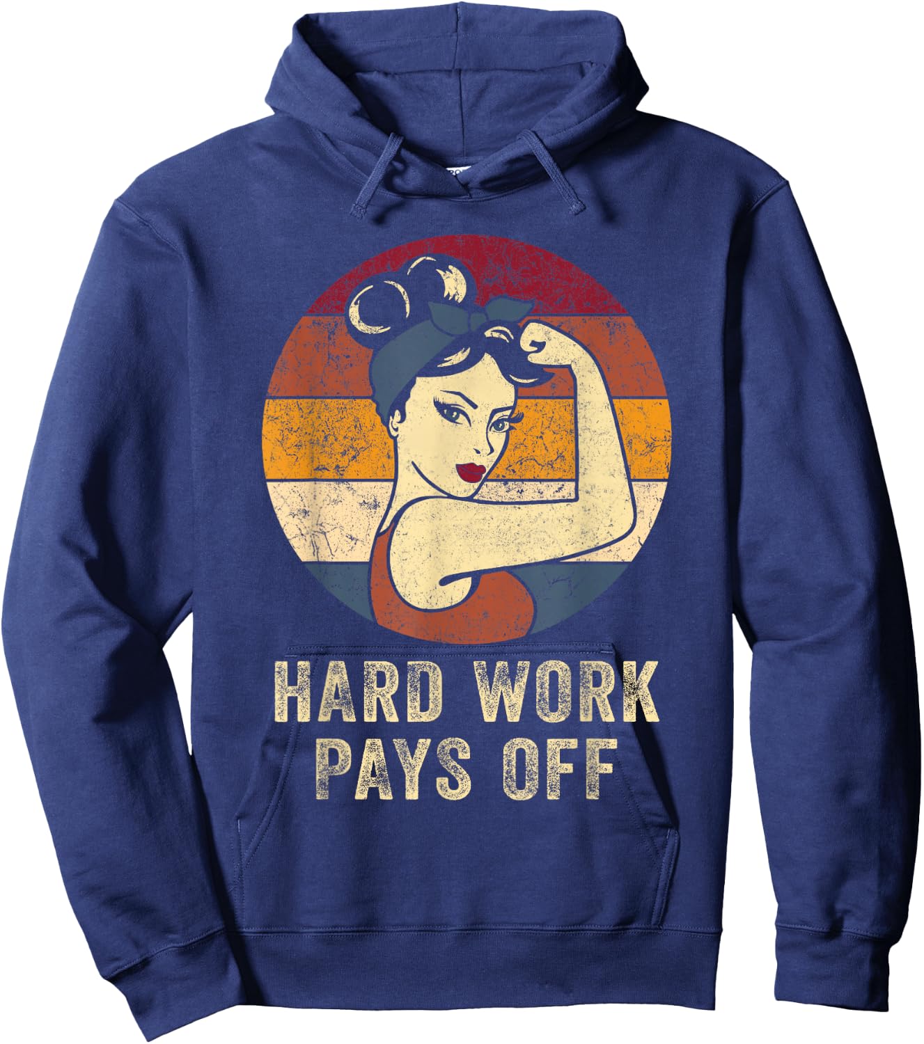 HWPO Hard Work Pays Off Shirt Motivation Workout Hustle Hoodie - Hoodie | Navy