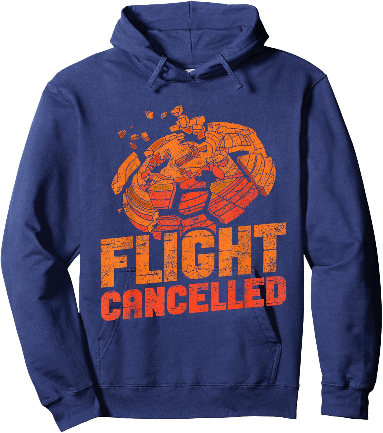 Skeet Shooting Flight Cancelled Trap Shooting Clay Pigeon Hoodie - Hoodie | Navy