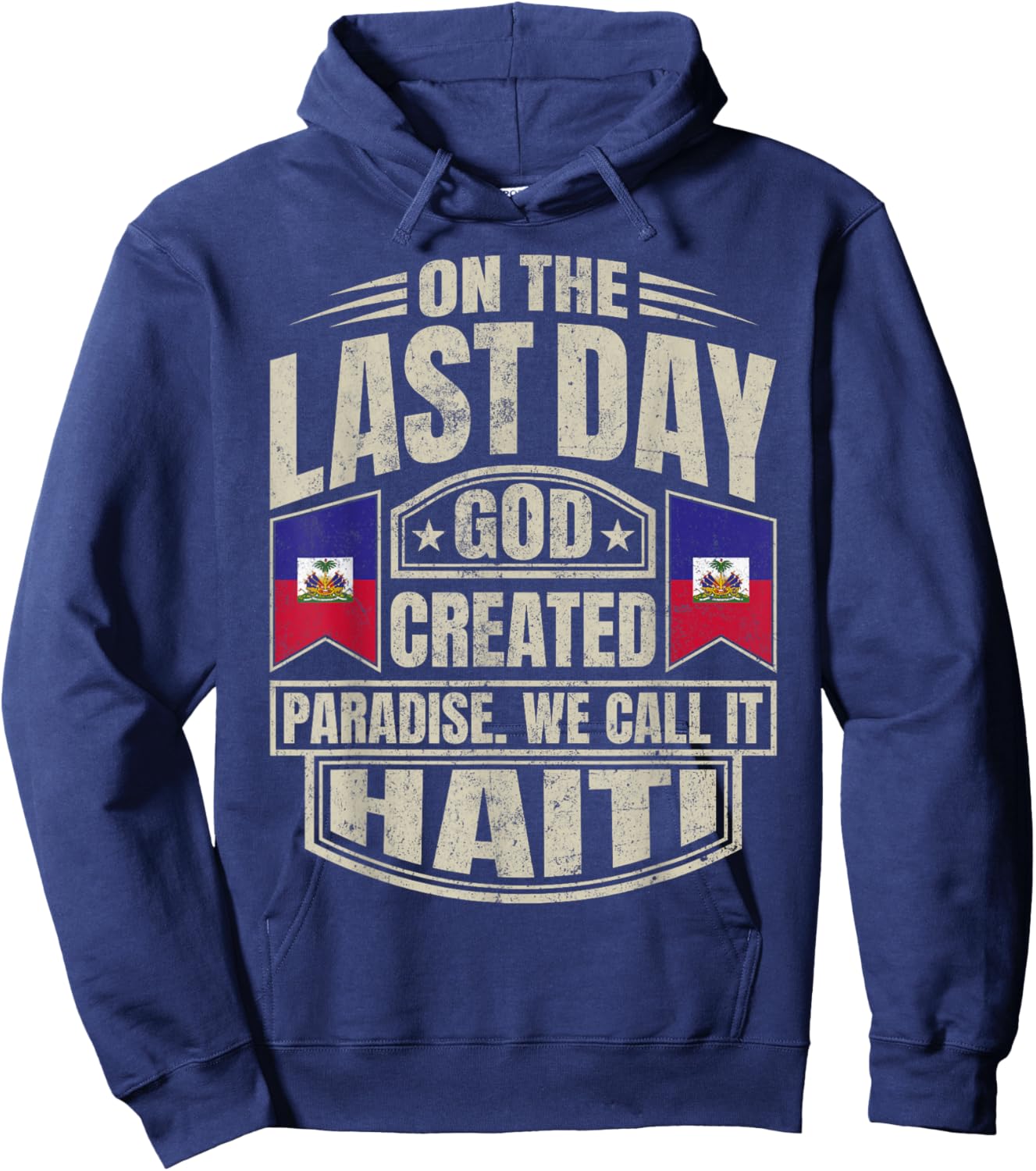 Haitian Men & Women Haiti Hoodie - Hoodie | Navy
