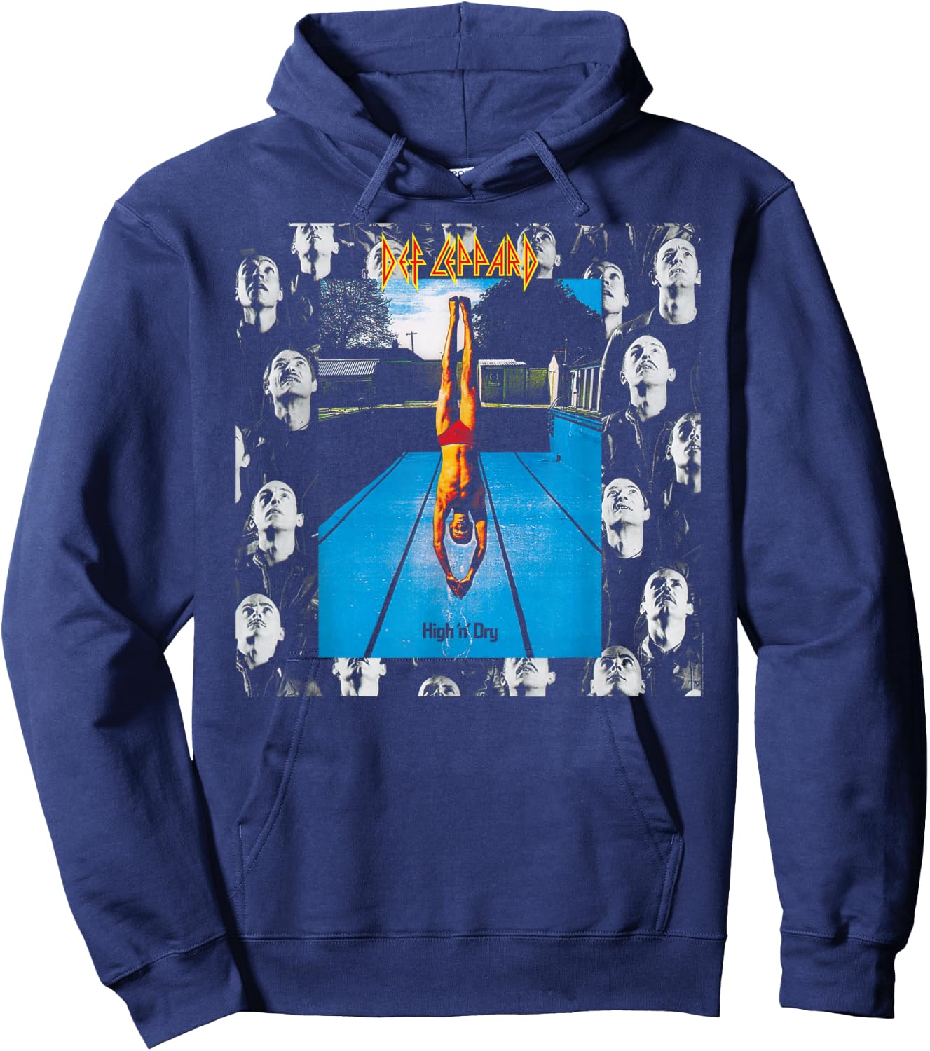 Def Leppard - High 'n' Dry Hoodie - Hoodie | Navy