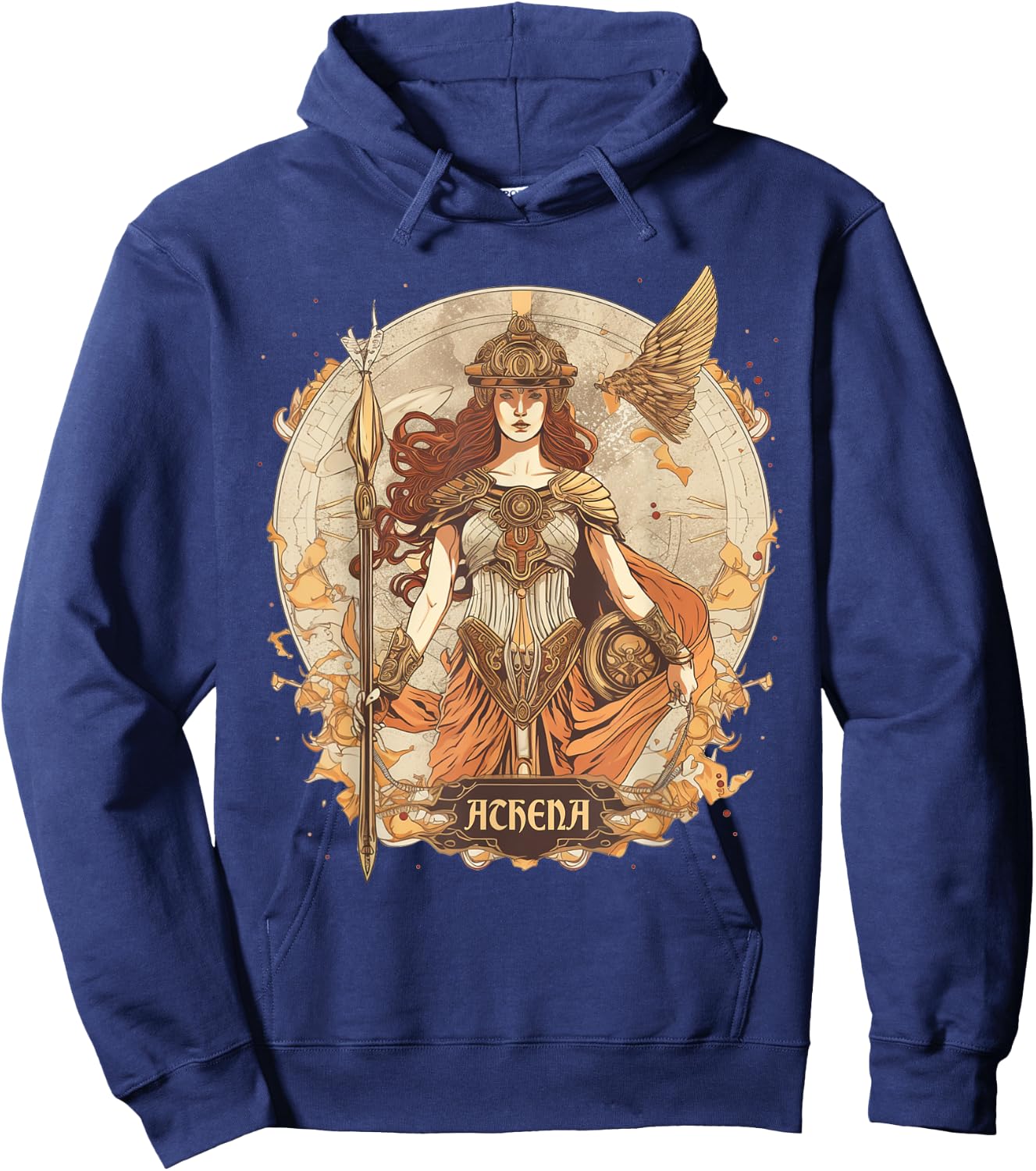 Greek Mythology: Athena, goddess of wisdom and war classical Hoodie - Hoodie | Navy