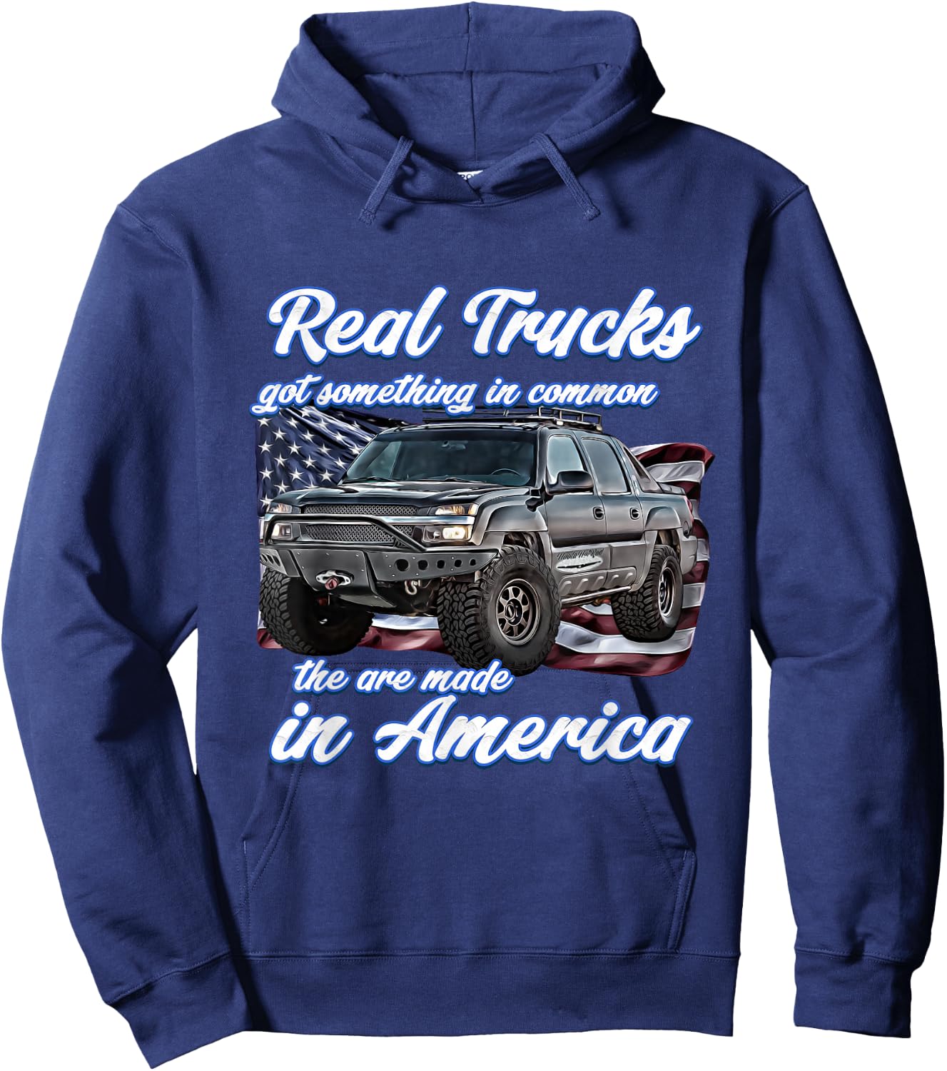 Real american Truck,Avalanche,USA,Patriot,Patriotic,America Hoodie - Hoodie | Navy