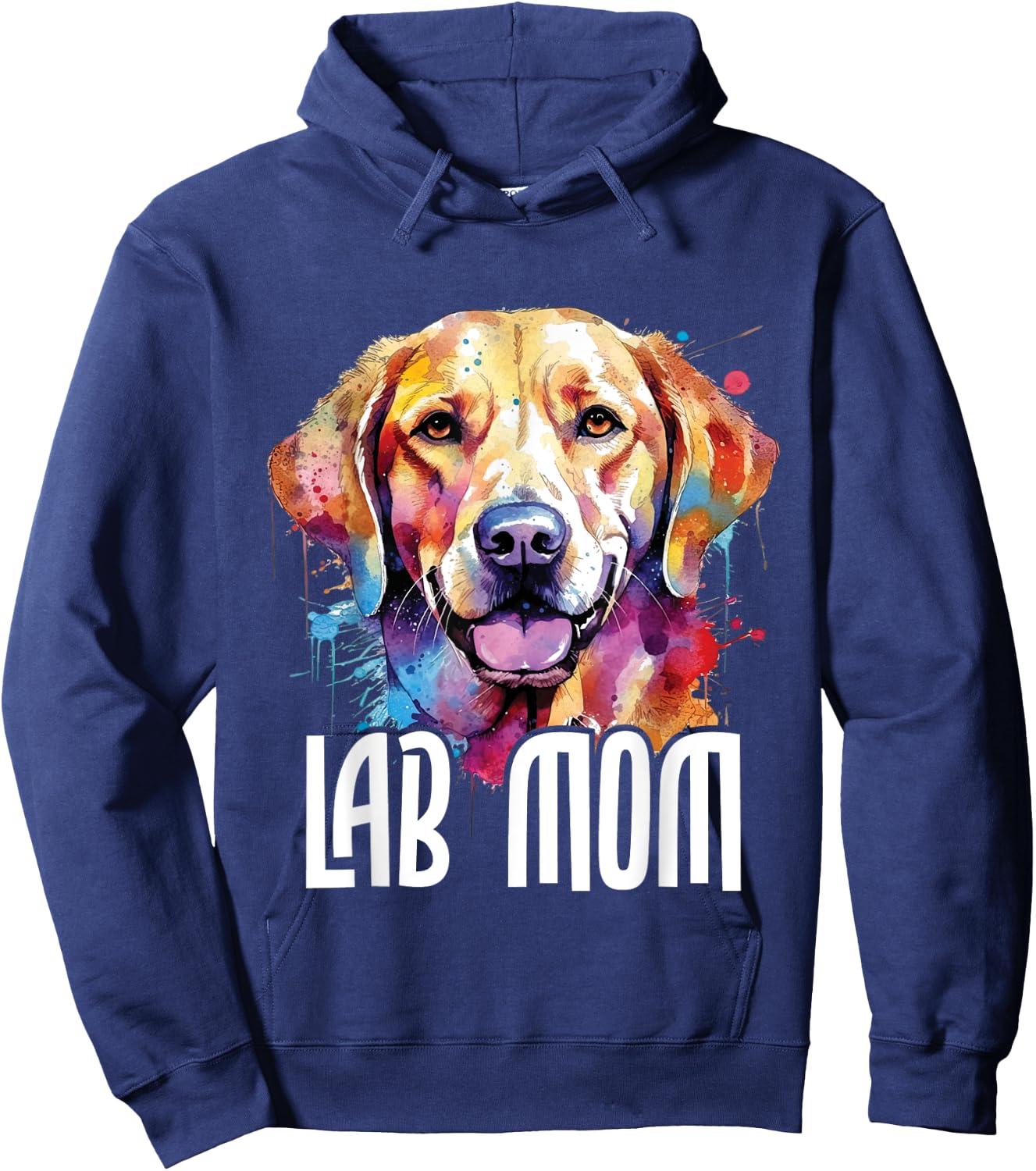 Lab Mom - Mother's Day Puppy Trainer Dog Owner Pet Breeder Women Girls Kids Hoodie - Hoodie | Navy