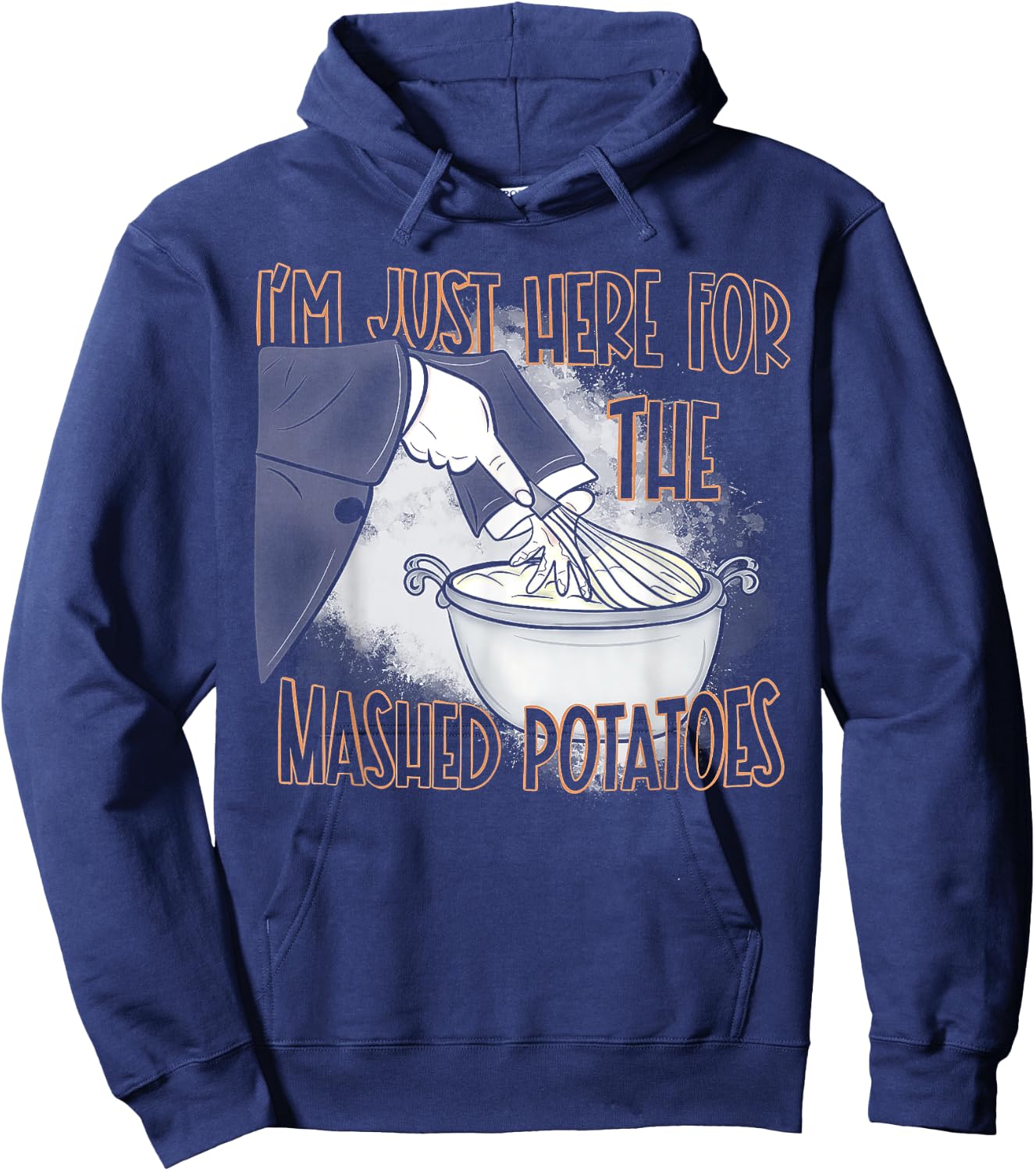 I'm Just Here For The Mash Potatoes Hoodie - Hoodie | Navy