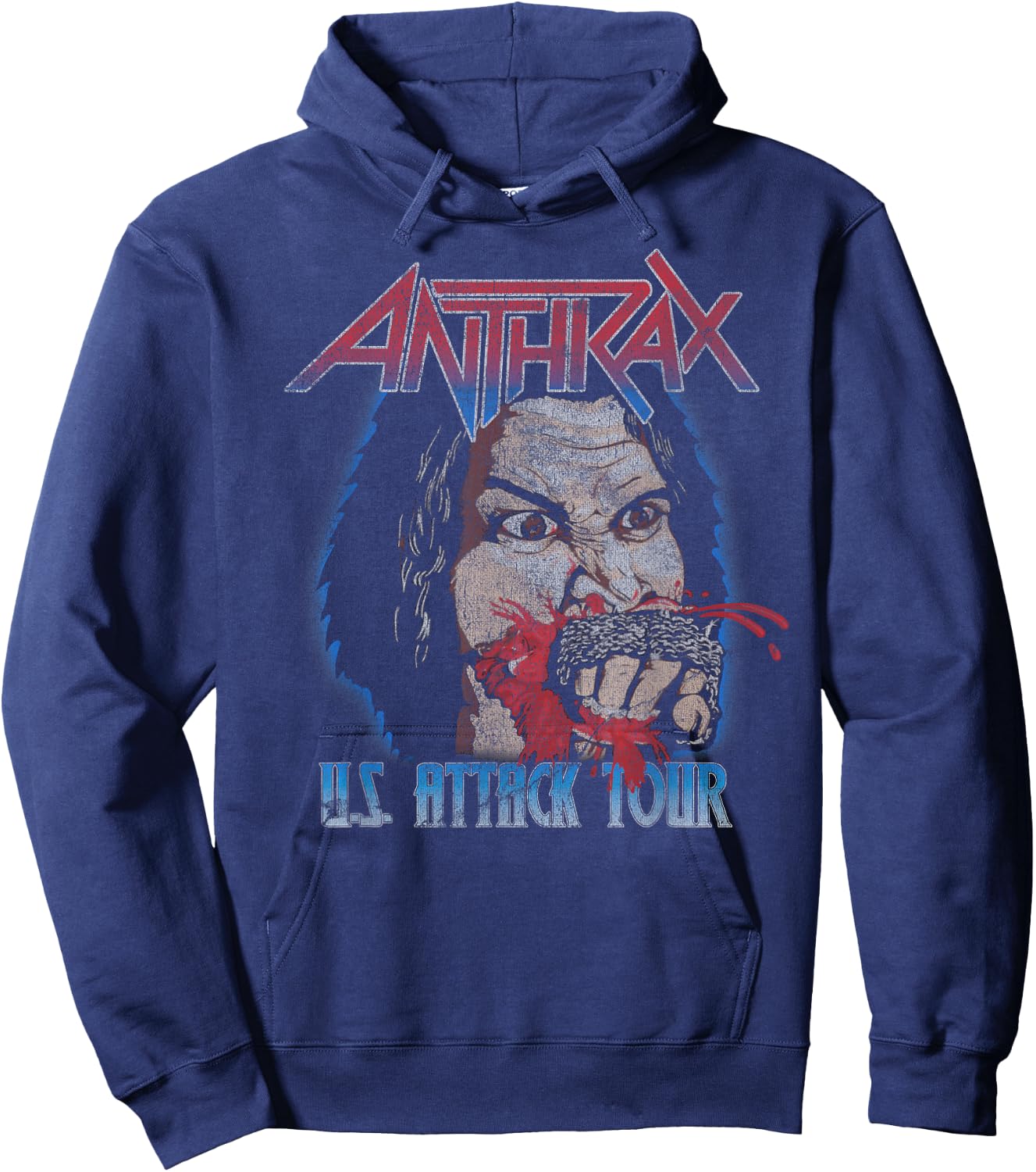 Anthrax – U.S Attack Tour Hoodie - Hoodie | Navy