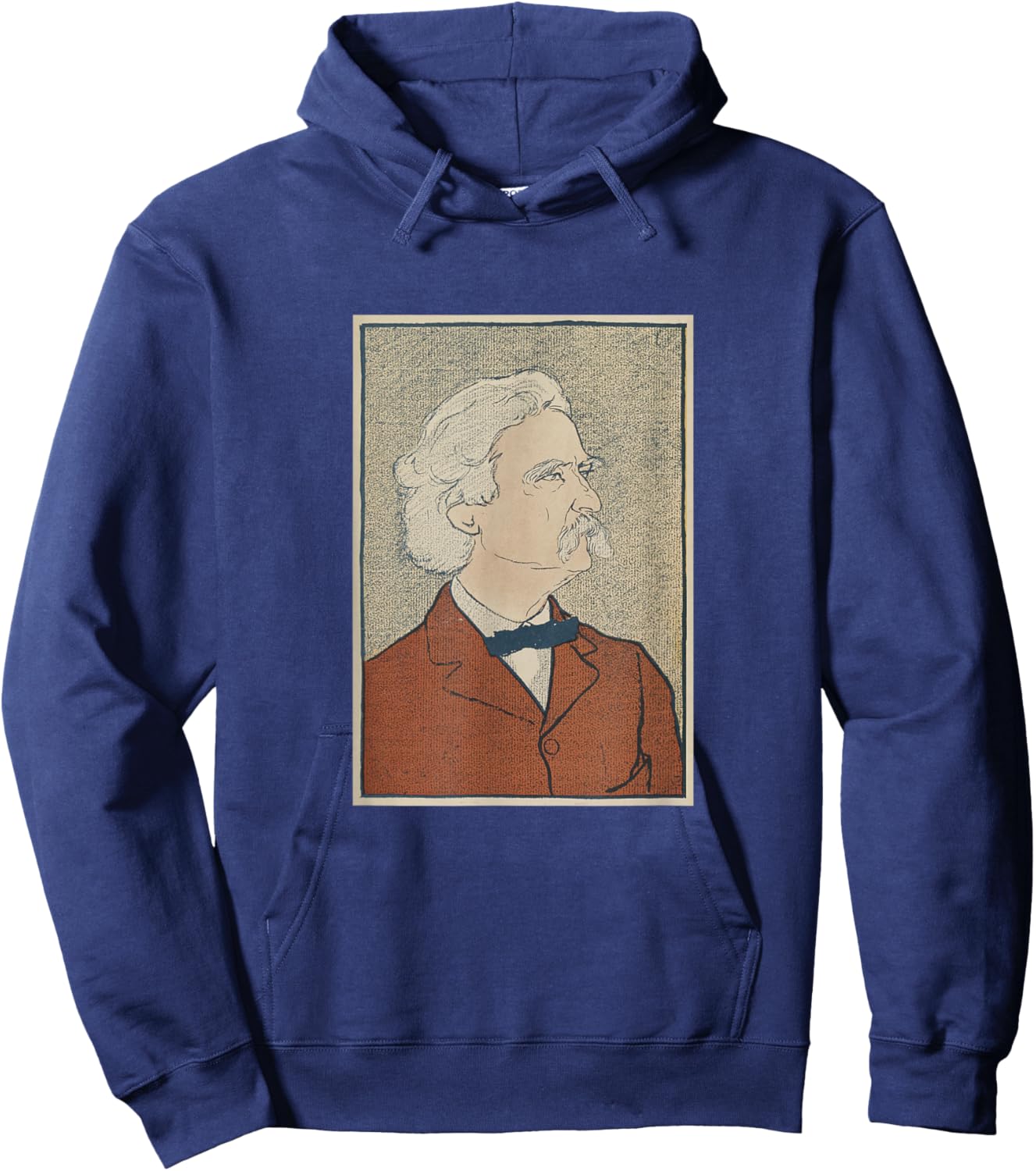 Vintage Mark Twain Portrait (1898) Hoodie - Hoodie | Navy