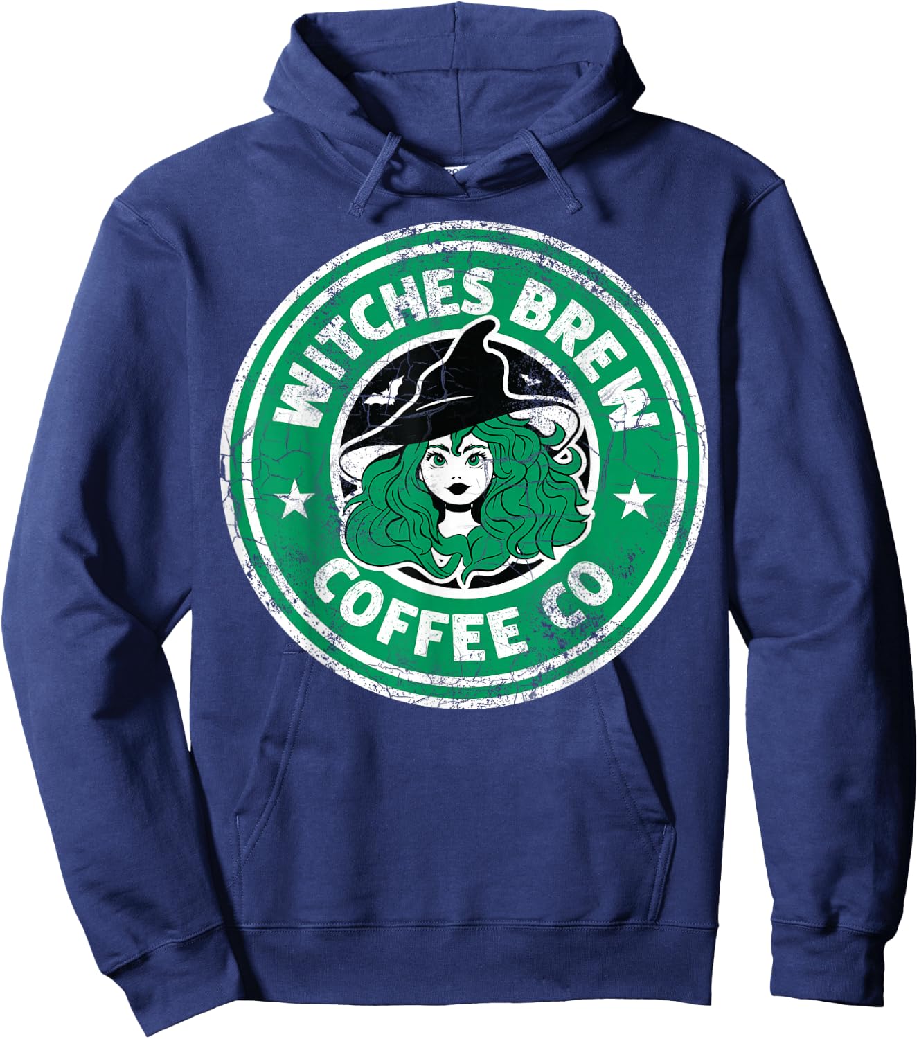 Retro Witches Brew Coffee Co Hoodie - Hoodie | Navy