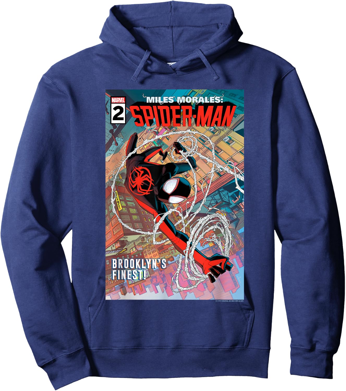 Marvel Spider-Man Across The Spider-Verse Part 1 BK's Finest Hoodie - Hoodie | Navy