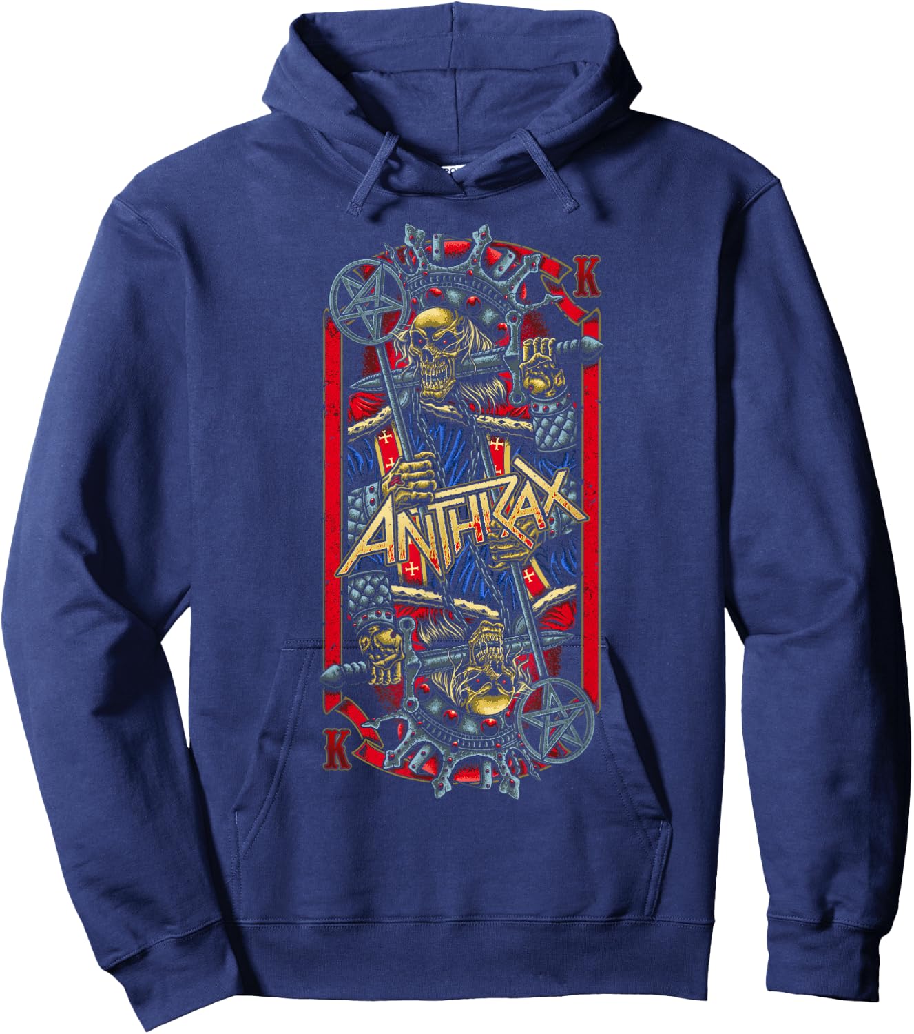 Anthrax – Evil King Hoodie - Hoodie | Navy