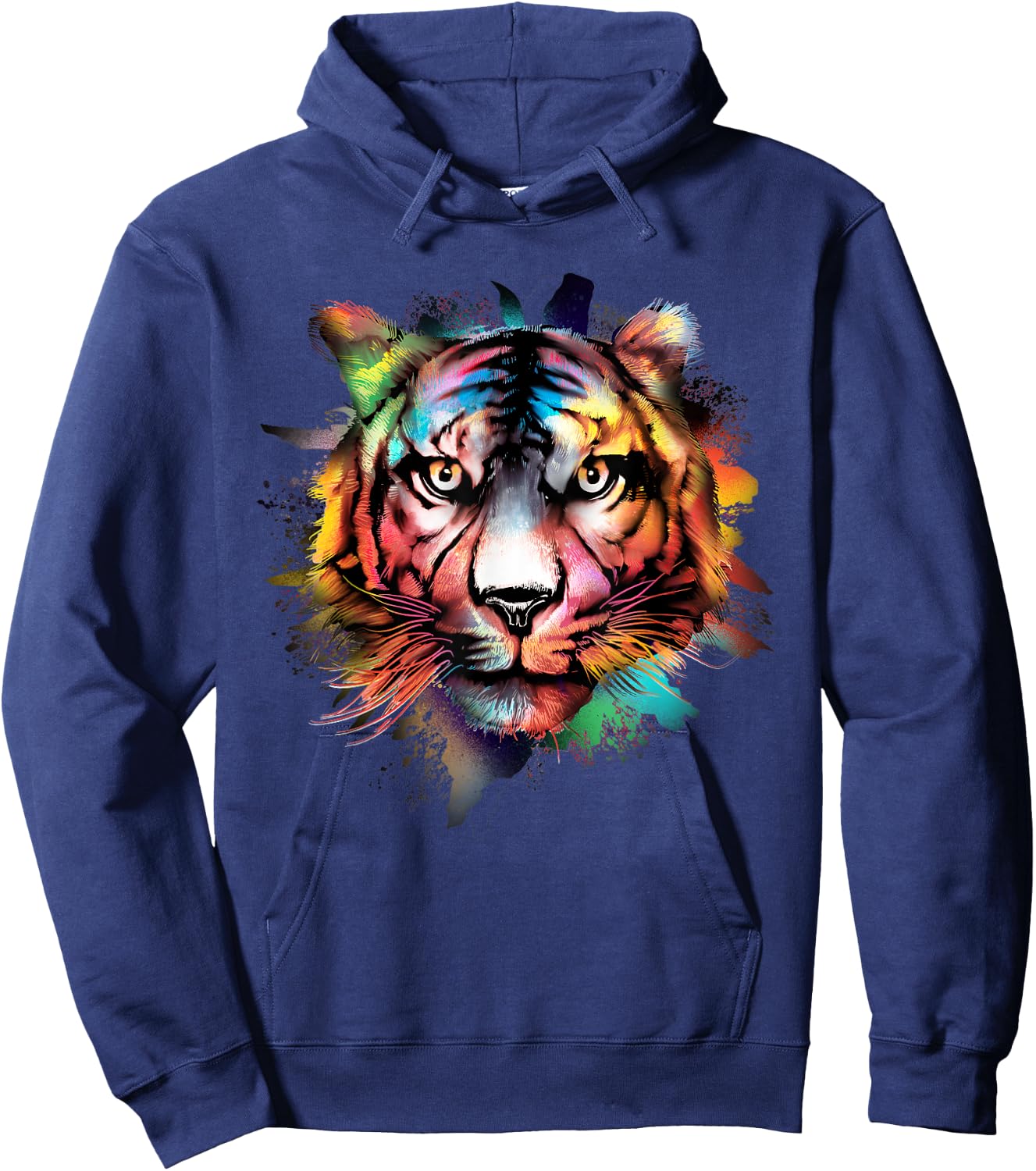 Tiger colourful animal lovers, animals, tigers Hoodie - Hoodie | Navy