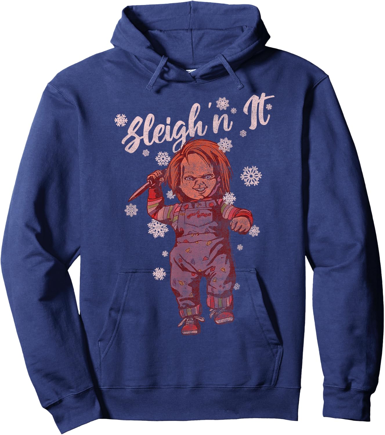 Chucky Christmas Sleigh N It Hoodie - Hoodie | Navy