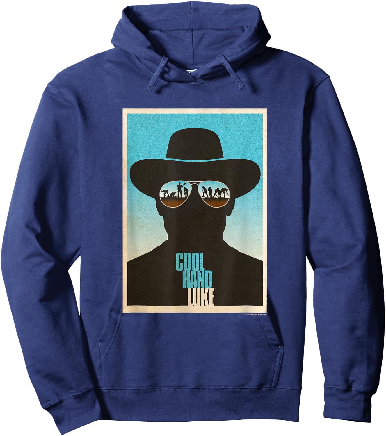WB100 Cool Hand Luke Prison Life Aviator's Silhouette Hoodie - Hoodie | Navy