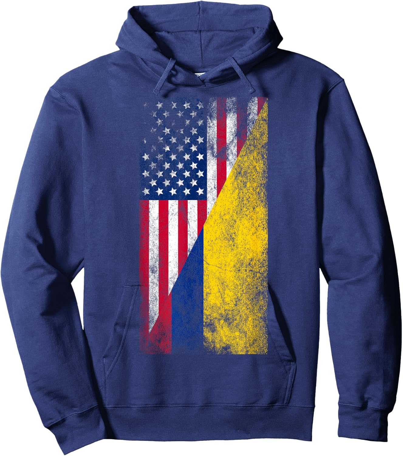 USA & Colombia Flags - United States of America, Colombian Hoodie - Hoodie | Navy