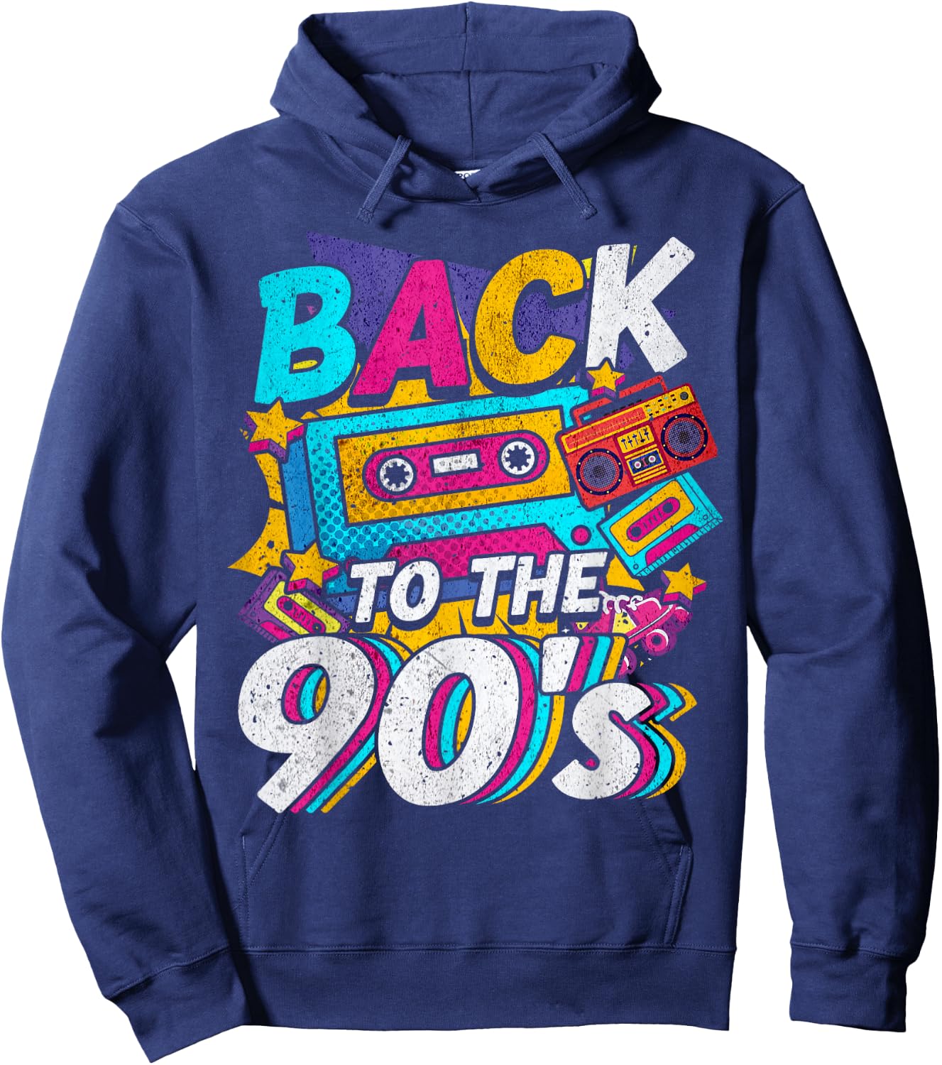 90s Outfit Party and Theme Party Costume Hoodie - Hoodie | Navy