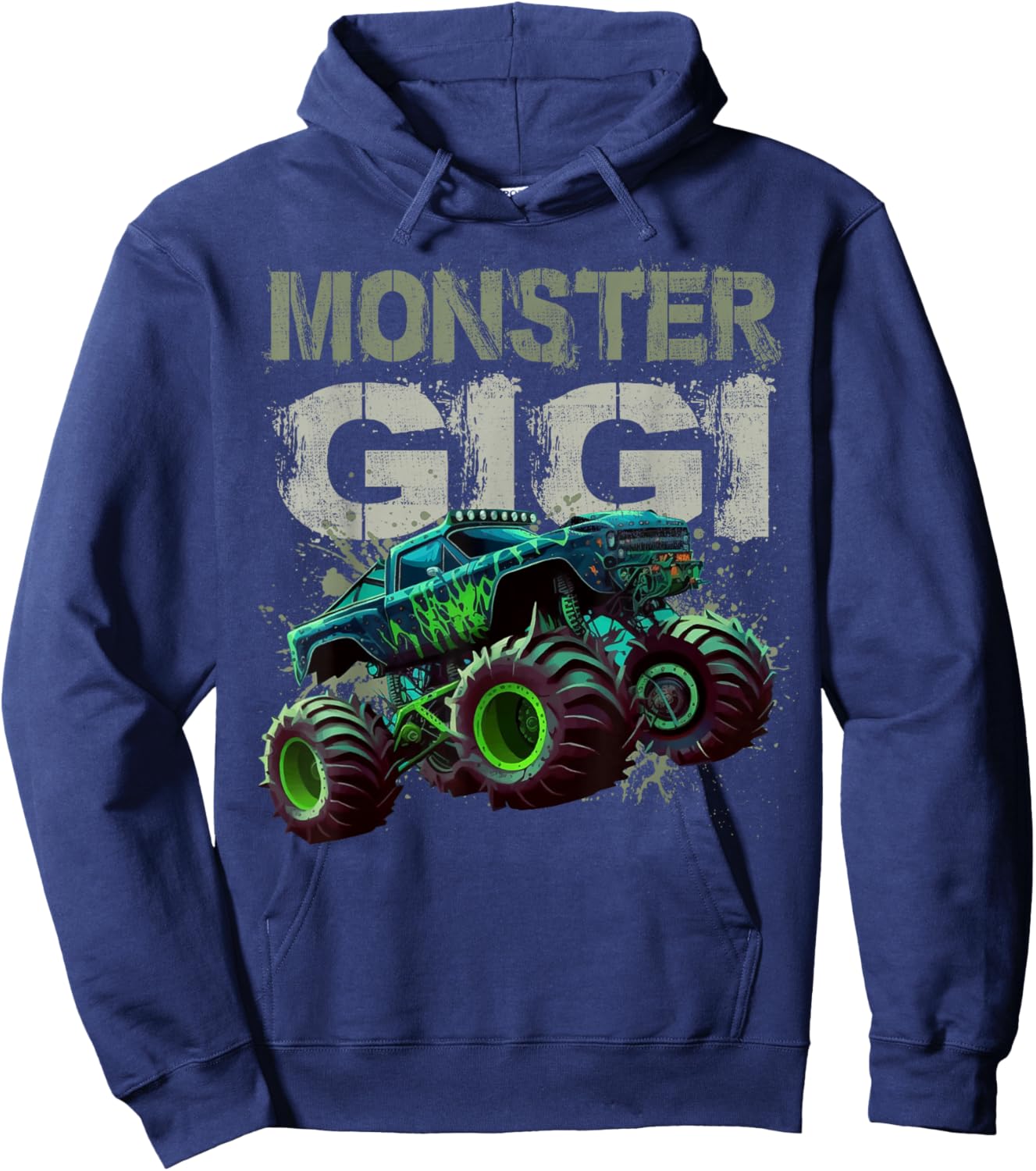 Monster Truck Gigi Family Matching Monster Truck Lovers Hoodie - Hoodie | Navy