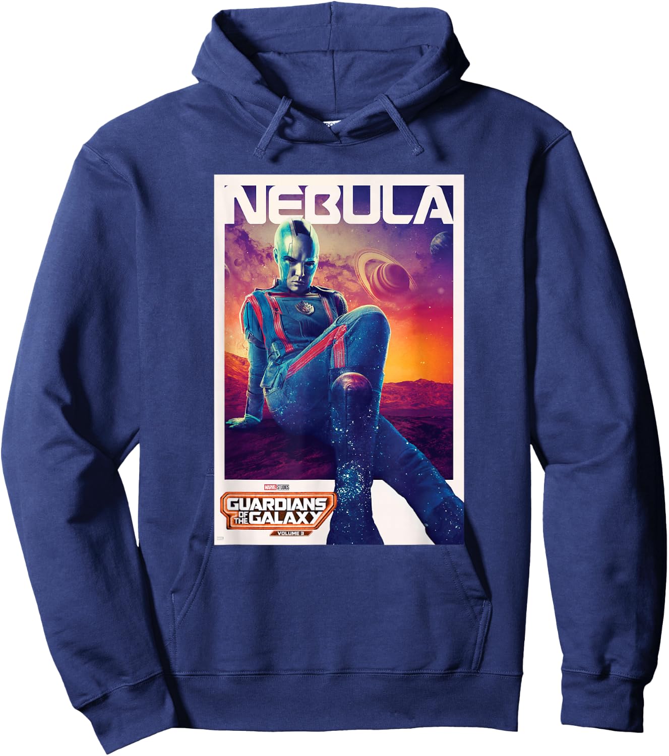 Marvel Guardians of the Galaxy Volume 3 Nebula Poster Hoodie - Hoodie | Navy