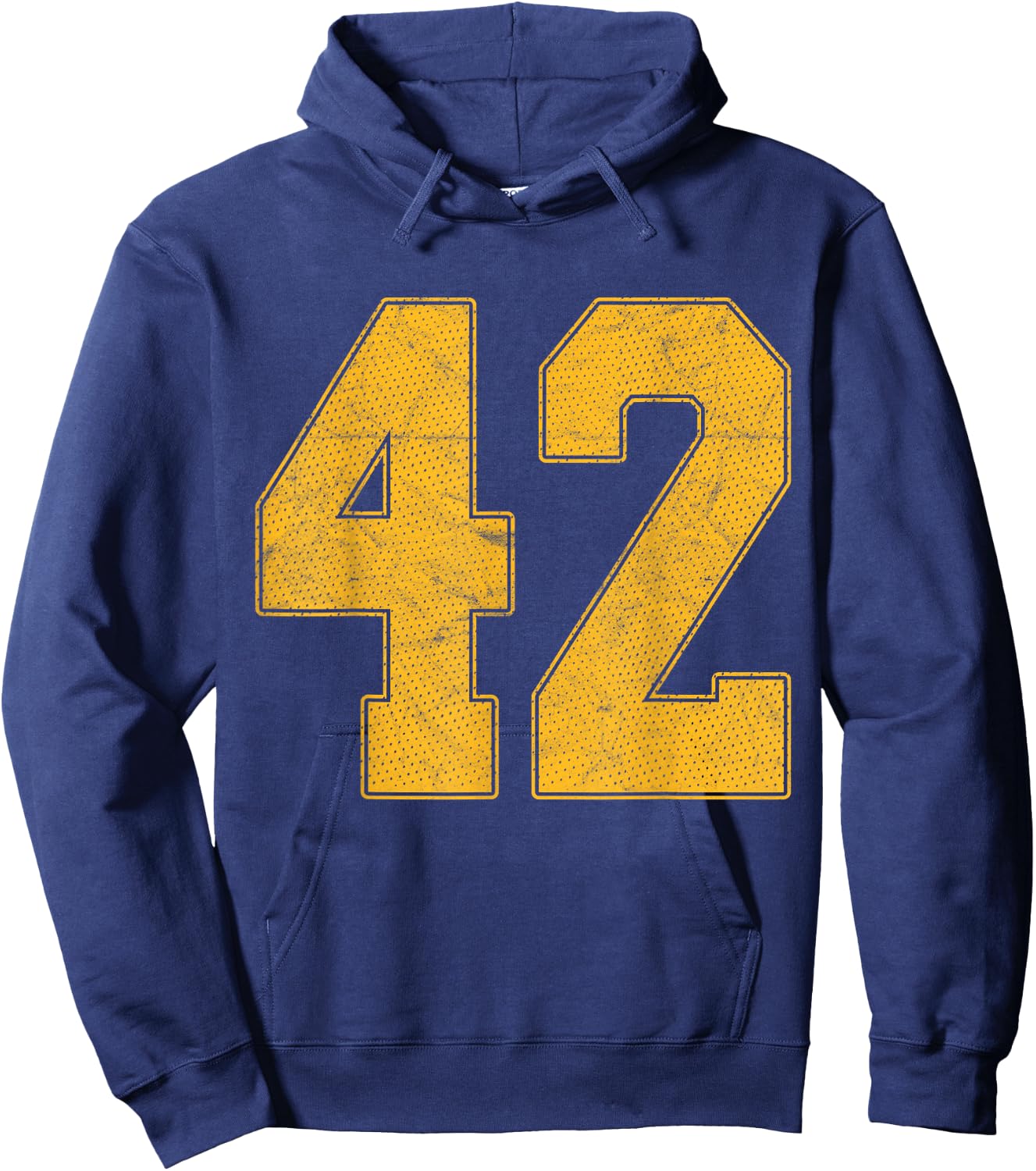 Number 42 Numbered Uniform Sports Team Jersey 42nd Birthday Hoodie - Hoodie | Navy