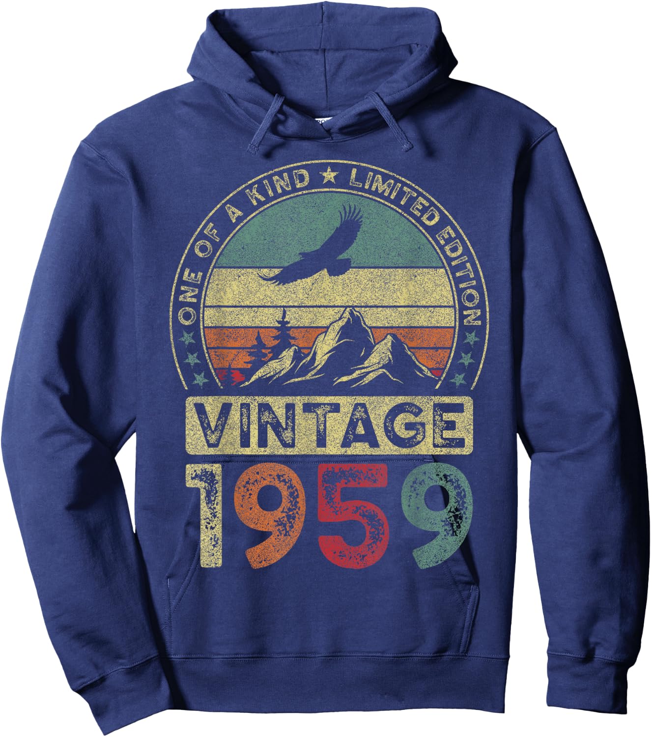 Vintage 1959 Limited Edition 66th Birthday 66 Years Hoodie - Hoodie | Navy