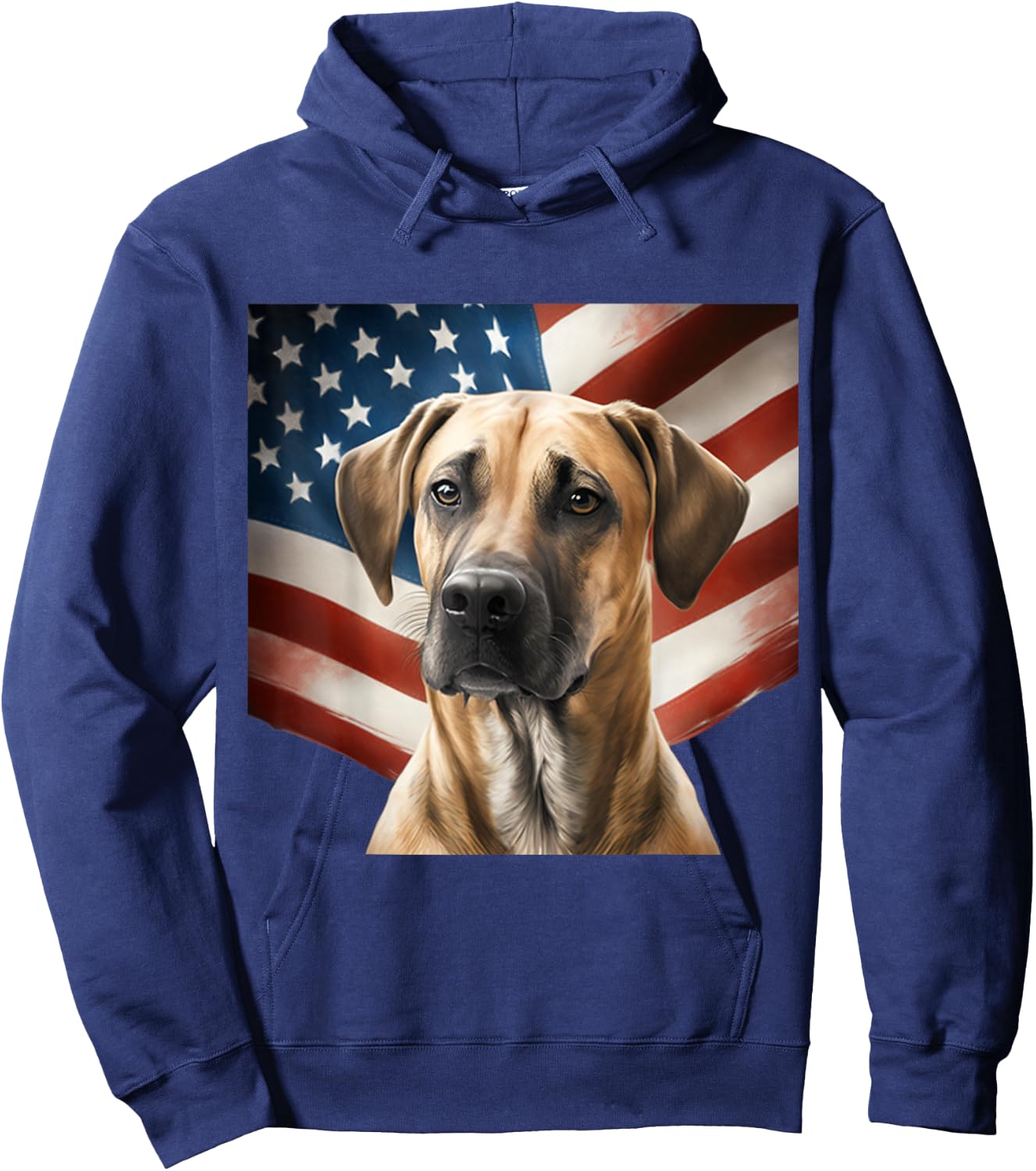 Black Mouth Cur 4th of July - Black Mouth Cur USA Hoodie - Hoodie | Navy