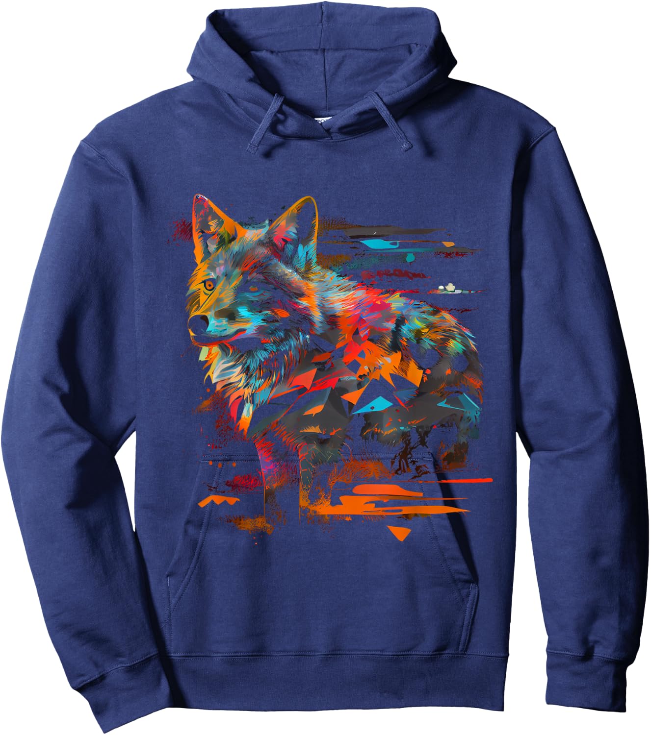 Coyote wildlife safari favorite animal animal fan coyote fan Hoodie - Hoodie | Navy