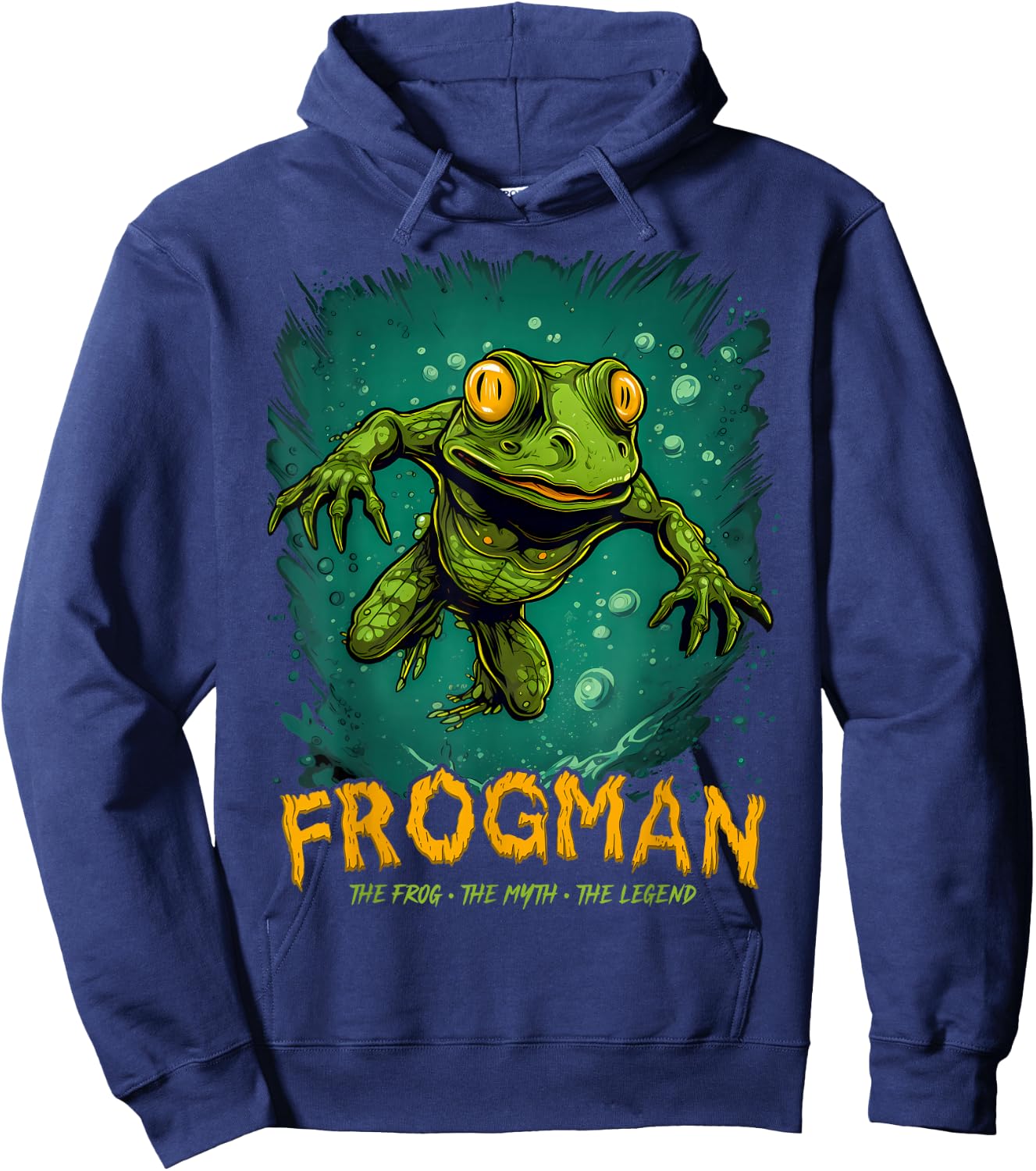 Loveland Frogman Cryptid Creature Frog Myth Cryptozoology Hoodie - Hoodie | Navy