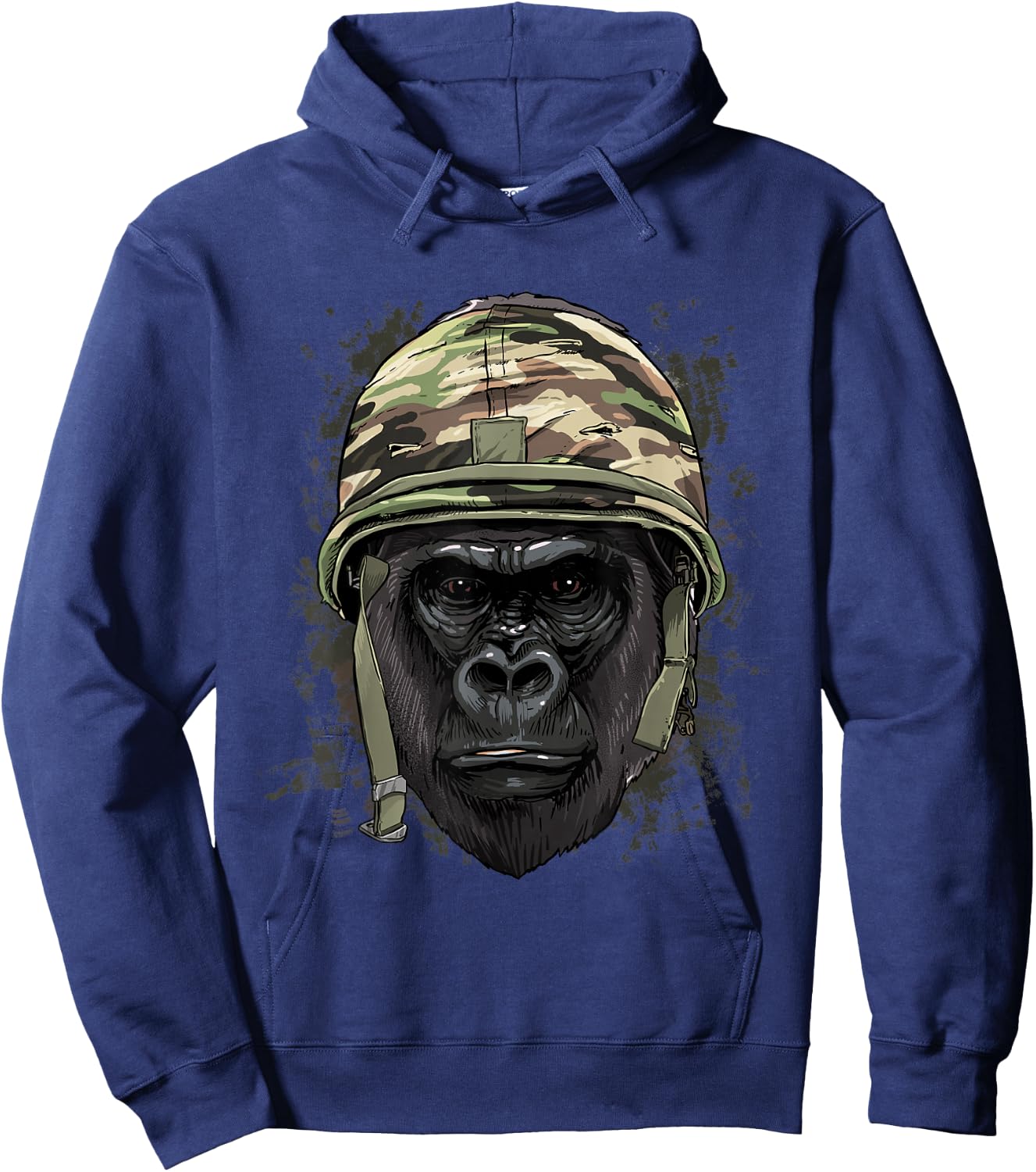 Gorilla Soldier Veteran Army Gorilla Primate Animal Lover Hoodie - Hoodie | Navy