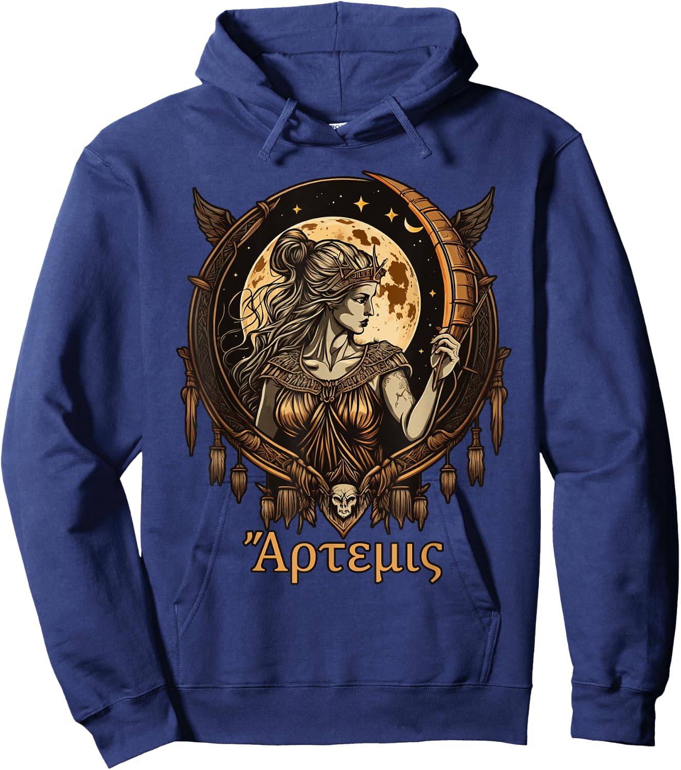 Greek Goddess Artemis Olympian Hero Ancient Greece Hoodie - Hoodie | Navy