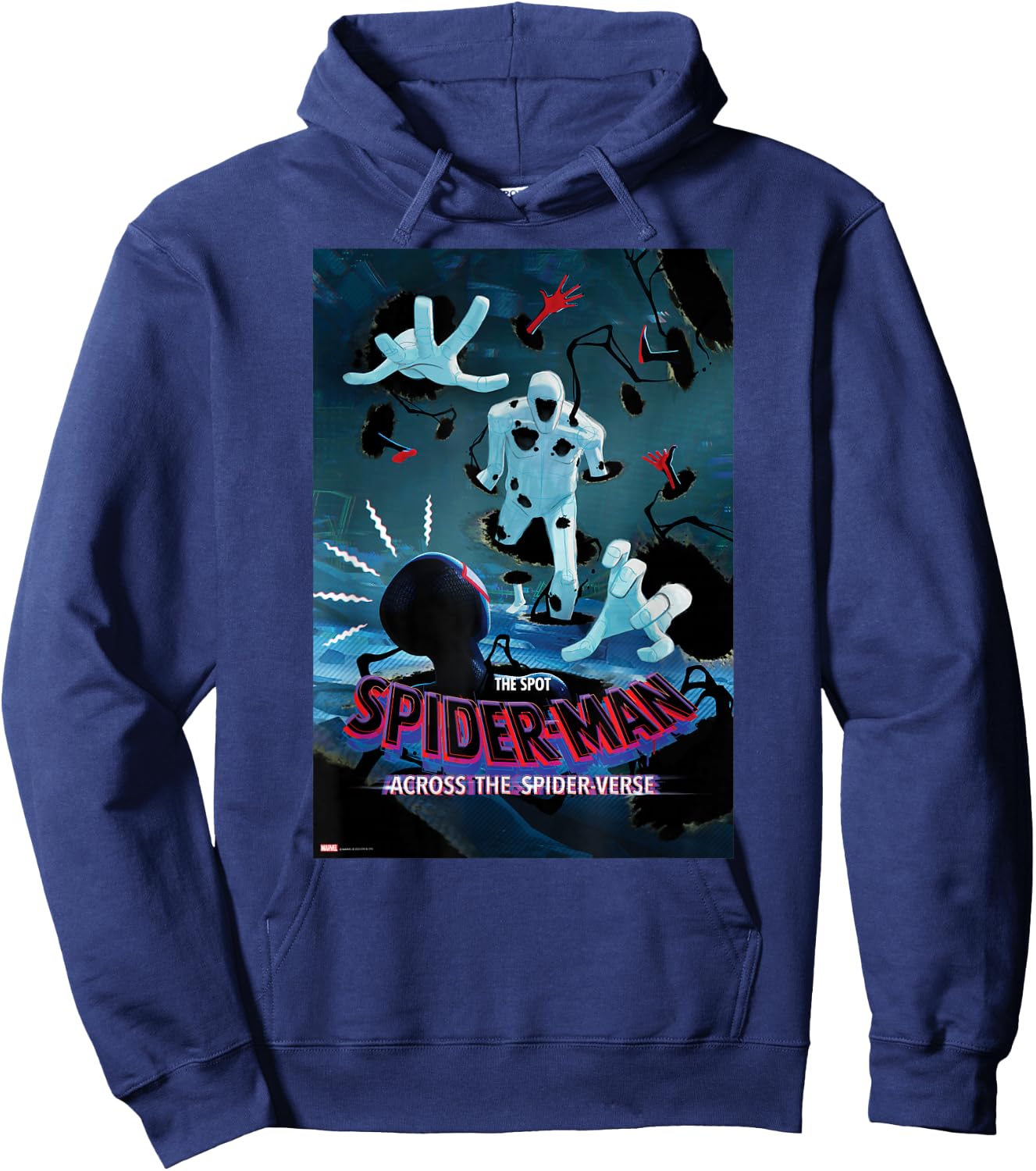 Marvel Spider-Man: Across the Spider-Verse The Spot Poster Hoodie - Hoodie | Navy