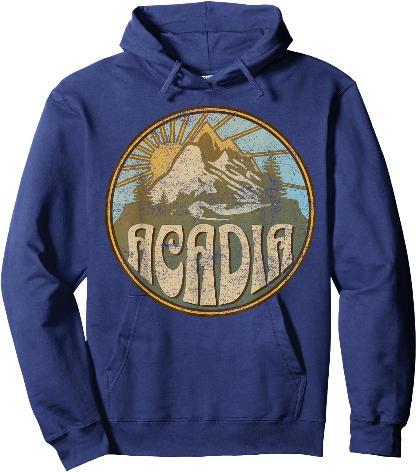 Acadia National Park Maine Nature Mountains Hiking Outdoors Hoodie - Hoodie | Navy