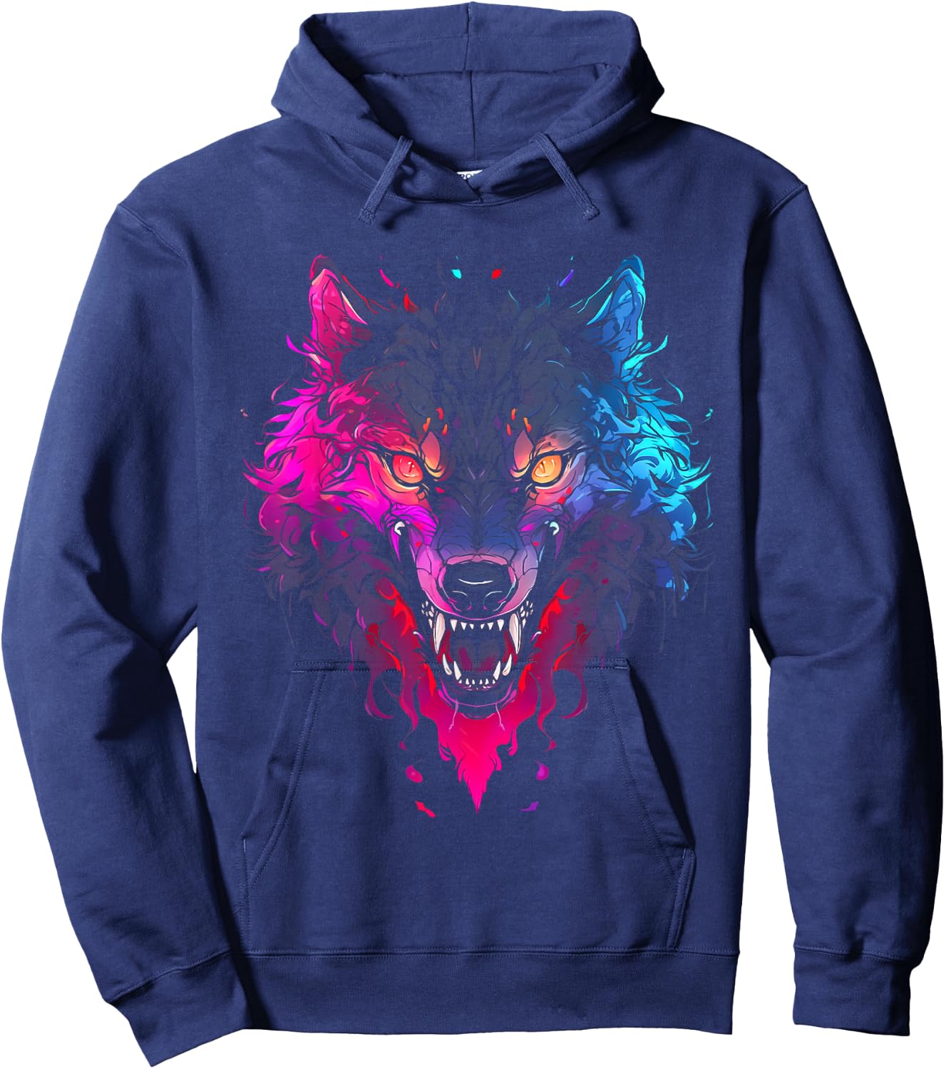 Horror Werewolf Head Halloween Mythology Wolf Shifter Lycan Hoodie - Hoodie | Navy