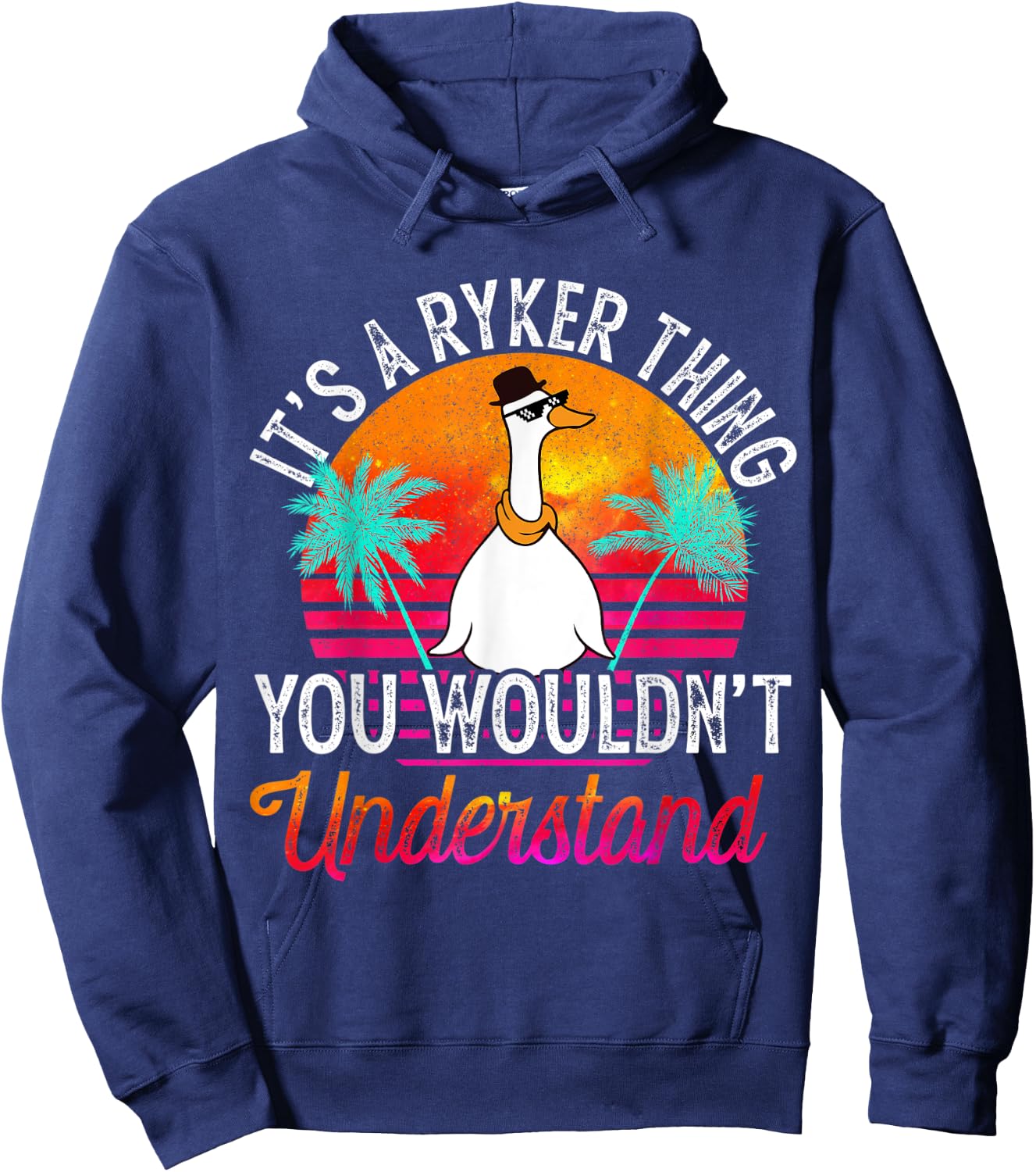 It's A Ryker Thing You Wouldn't Understand Funny Ryker Name Hoodie - Hoodie | Navy