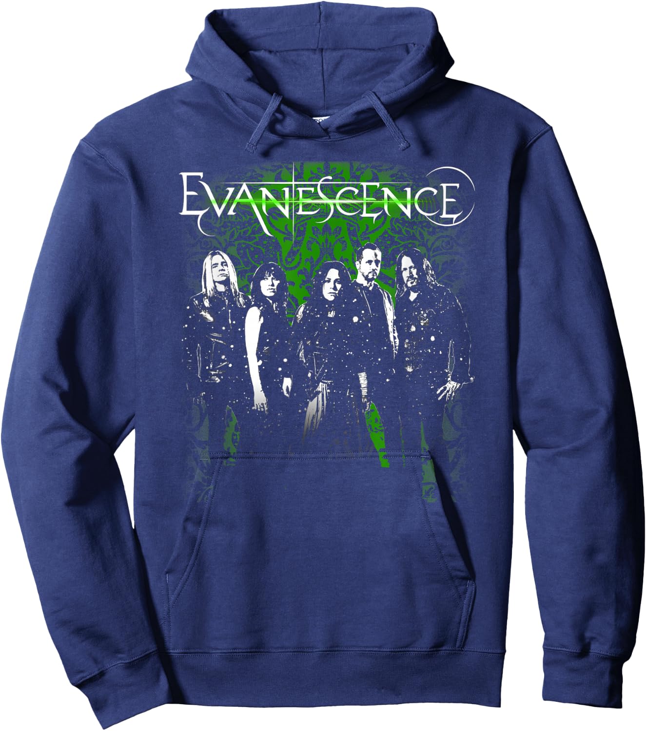 Evanescence – Band Photo Green Hoodie - Hoodie | Navy