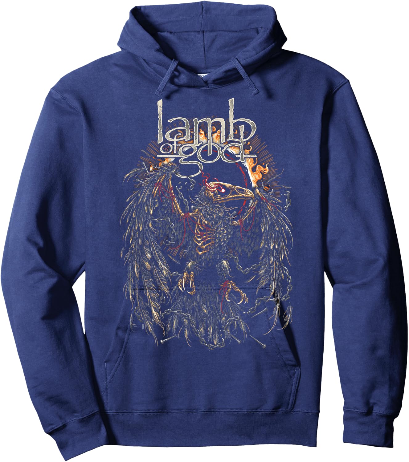 Lamb of God – Eagle Skull Hoodie - Hoodie | Navy